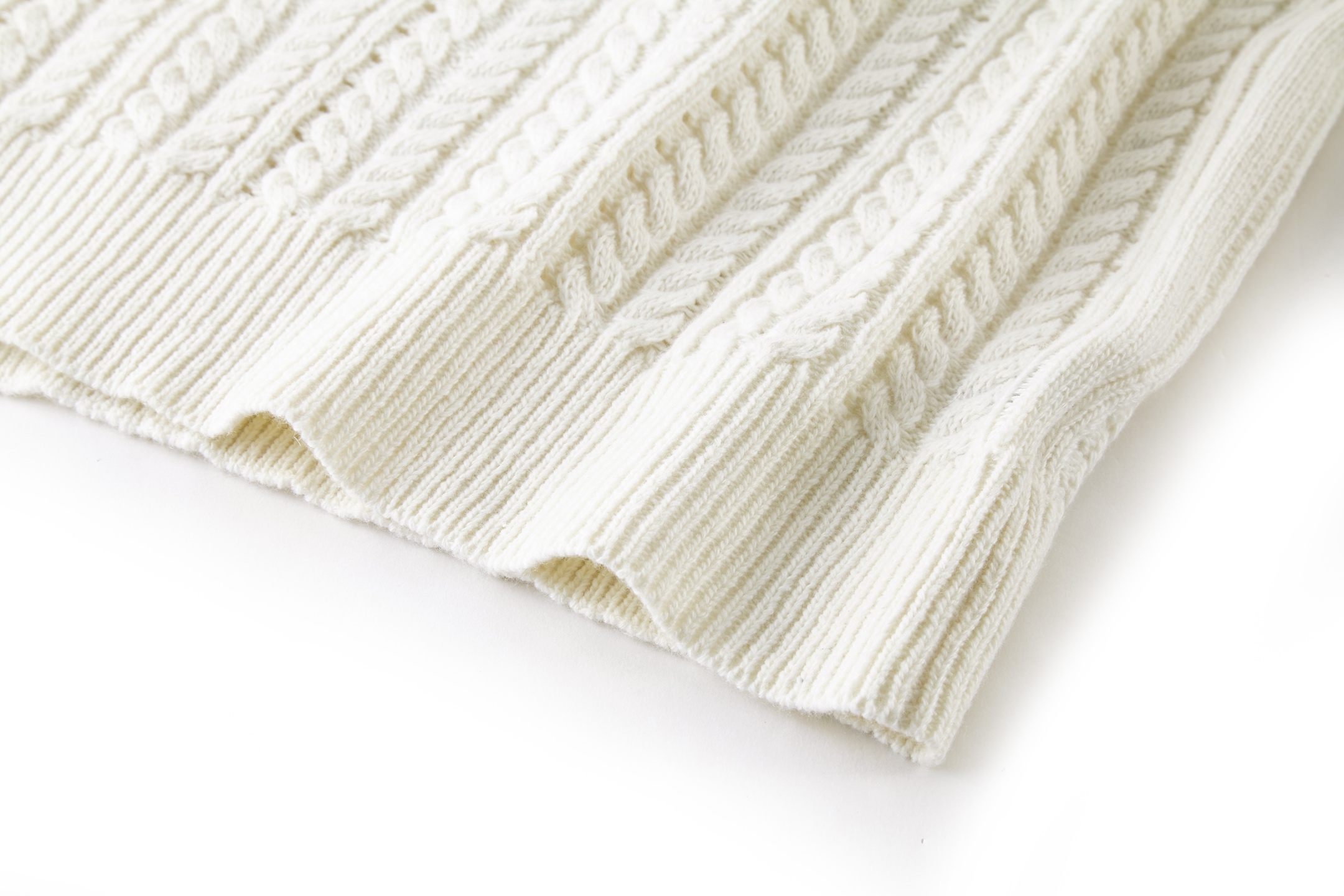 LOUIS VUITTON 路易威登 麻花针织标识圆领毛衣 长袖 米色 B0 1AHVOE