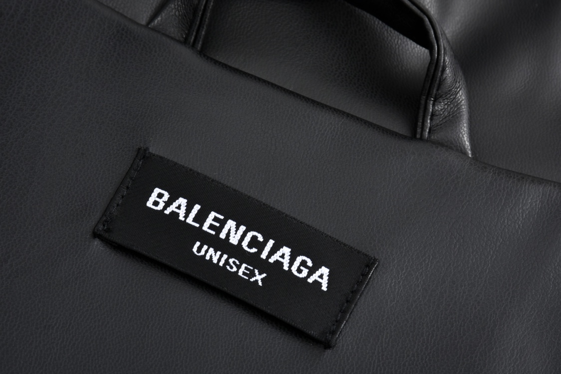 Balenciaga 巴黎世家 双面两穿刺绣拉链立领皮衣夹克 外套 长袖 秋冬 蓝色 C0 808809TRO32