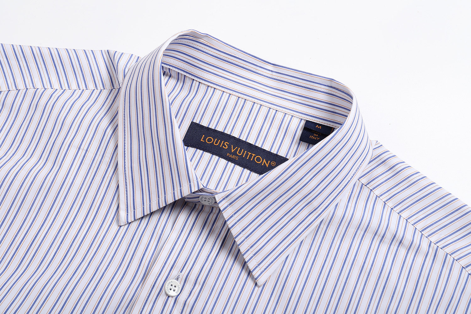 LOUIS VUITTON 路易威登 别针刺绣条纹衬衫 外套 长袖 A5 1AA5GG