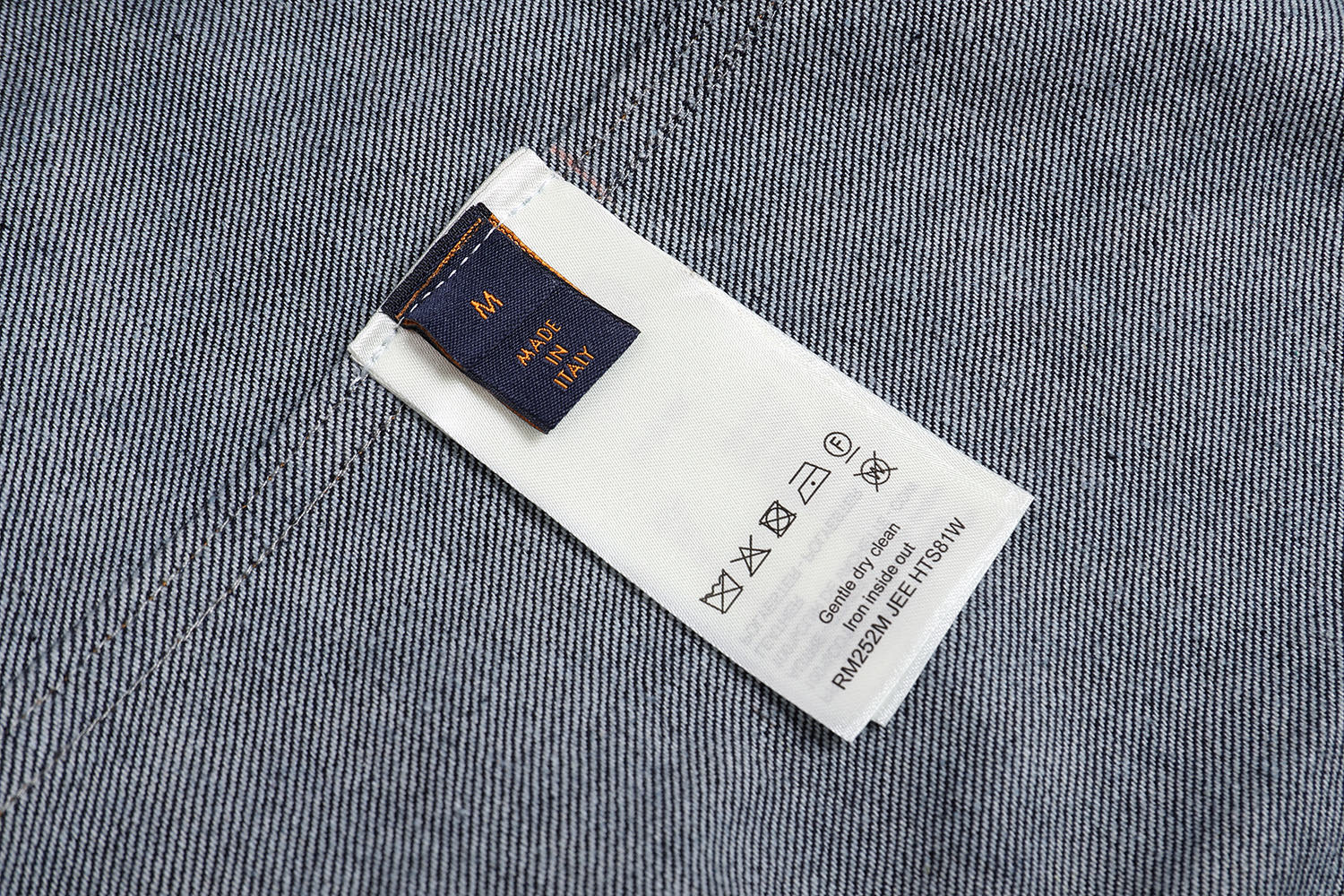 LOUIS VUITTON 路易威登 LV Nigo 联名款 棋盘格V领牛仔棒球衫 牛仔衬衫 短袖 外套 B0 1AIMJG