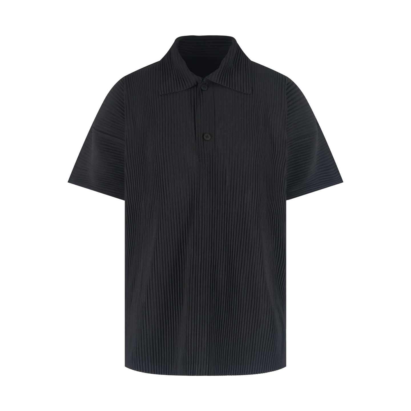 Homme Plisse Issey Miyake 三宅一生褶皱Polo衫 短袖 黑色 A5 HP56JM123-15