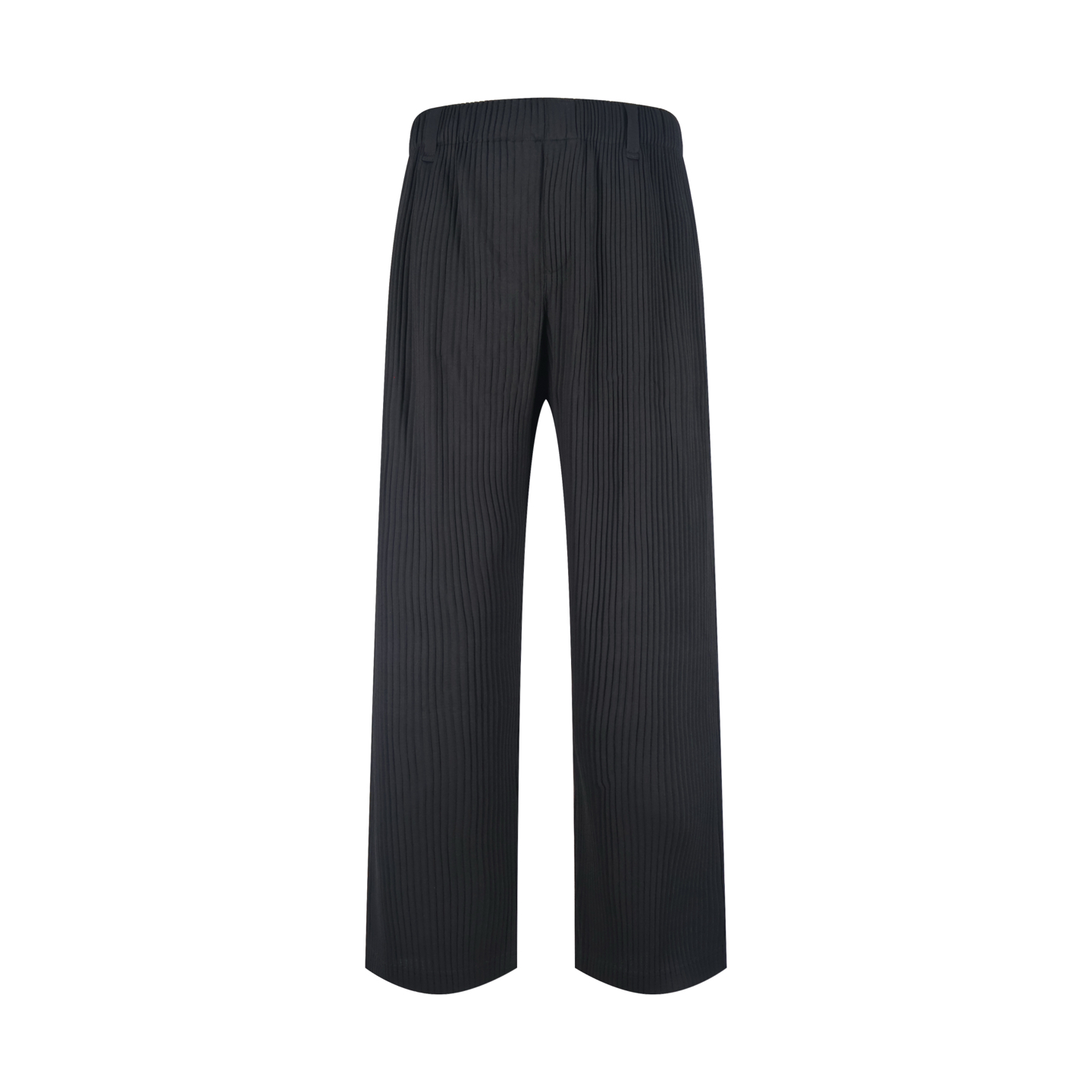 Homme Plisse Issey Miyake 三宅一生褶皱直筒休闲裤 长裤 裤子 黑色 A5 HP55JF150-75