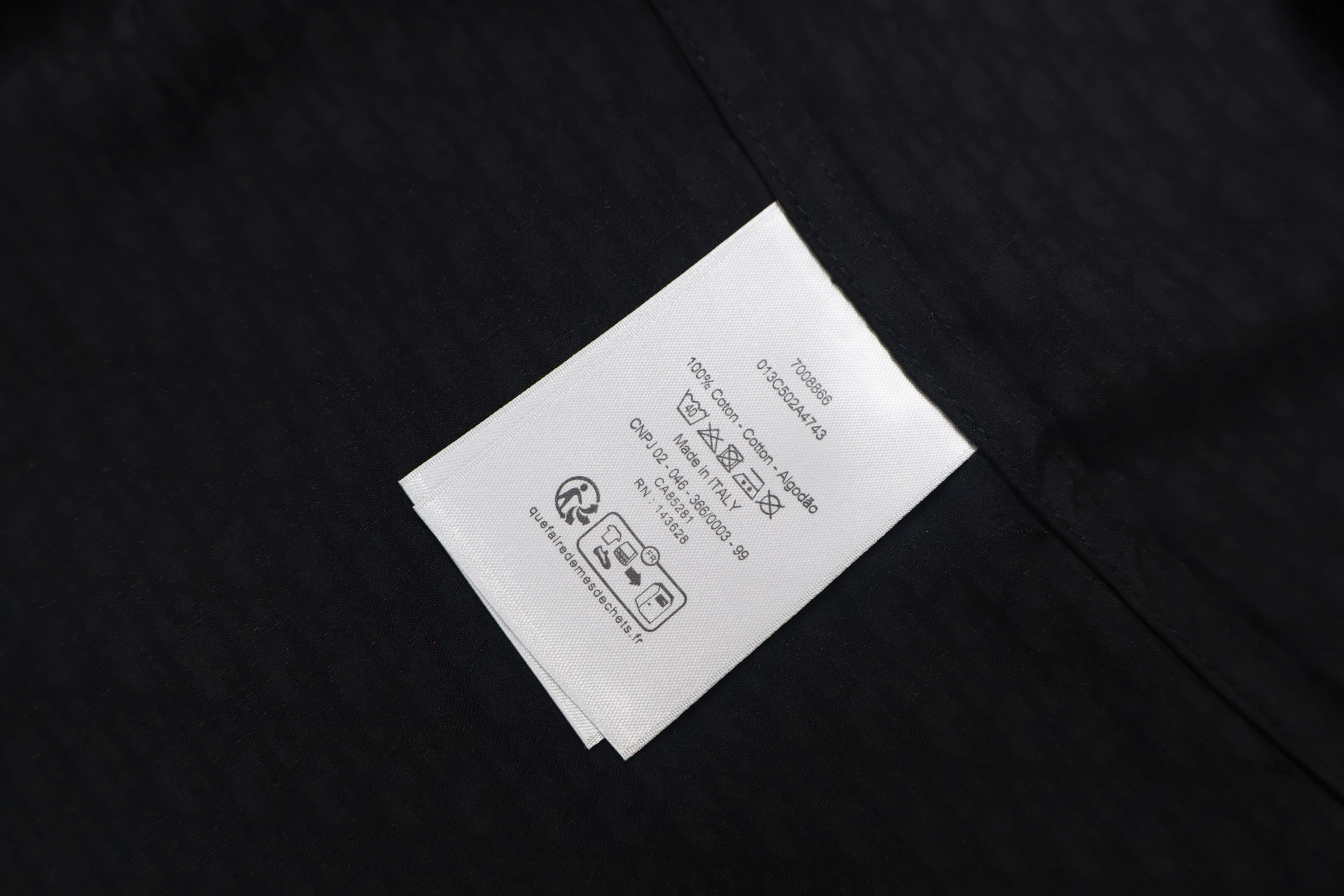 DIOR 迪奥 满印提花衬衫 长袖 白色 黑色 B0 013C501A4743-C080