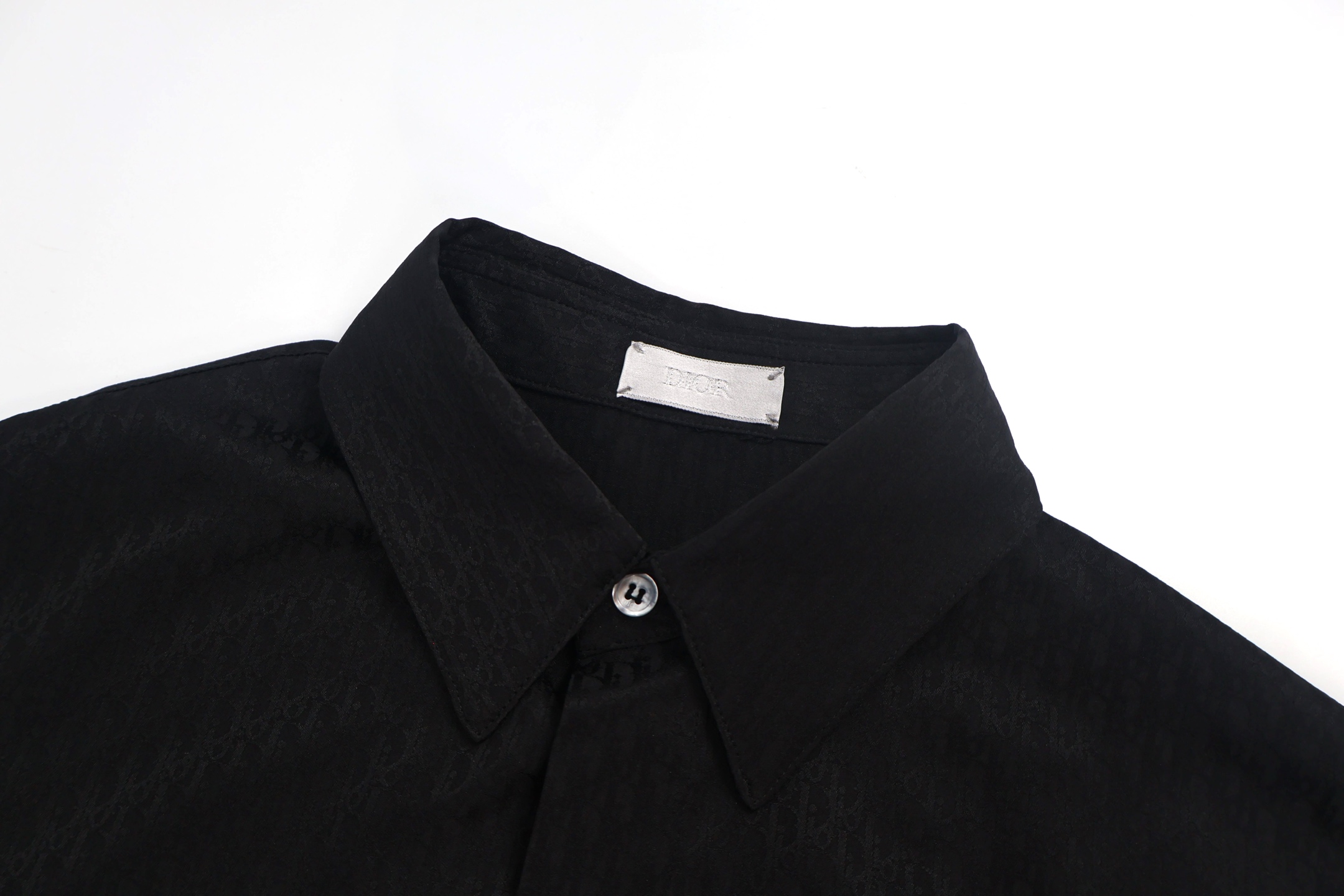 DIOR 迪奥 满印提花衬衫 长袖 白色 黑色 B0 013C501A4743-C080