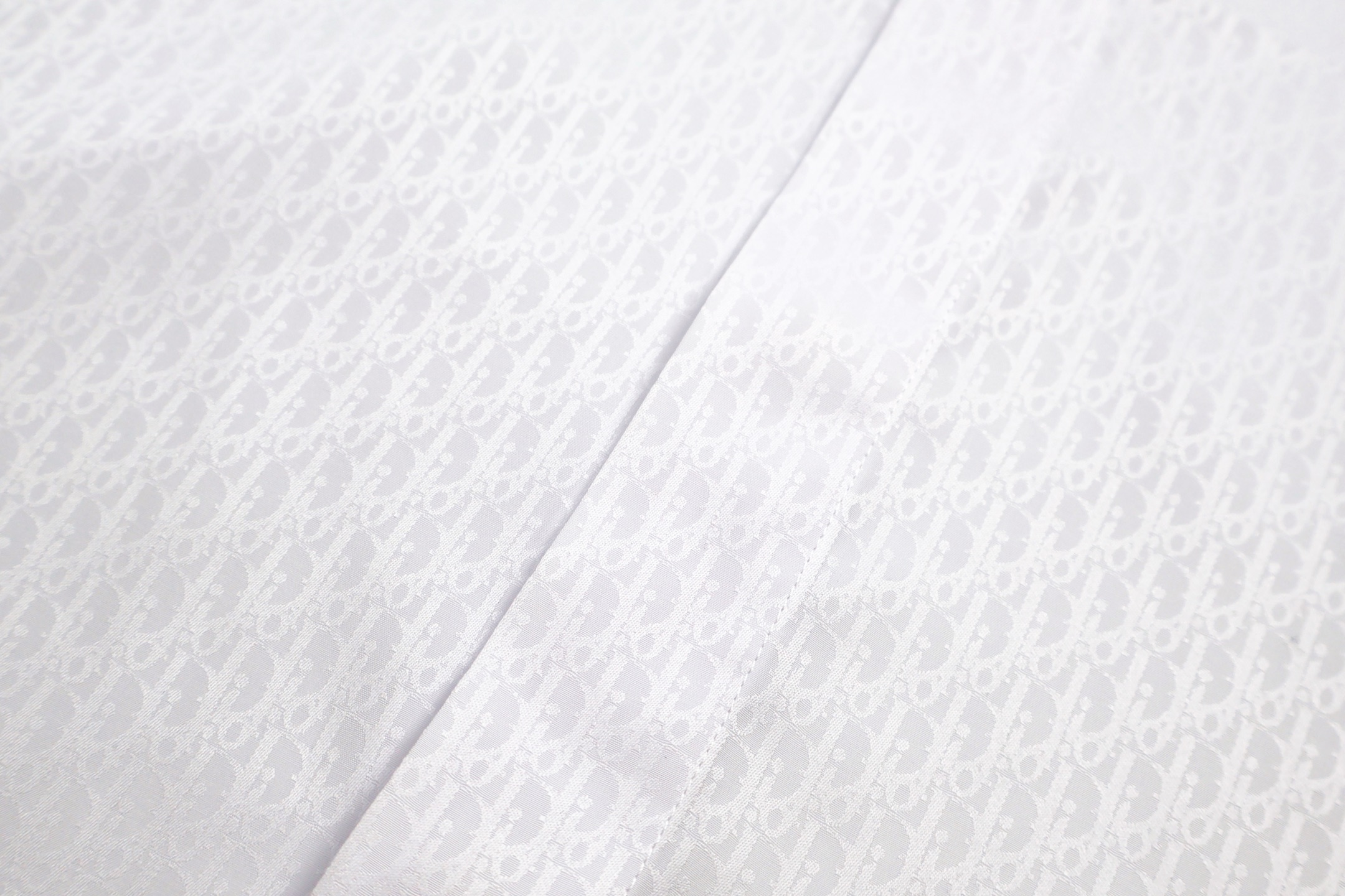 DIOR 迪奥 满印提花衬衫 长袖 白色 黑色 B0 013C501A4743-C080