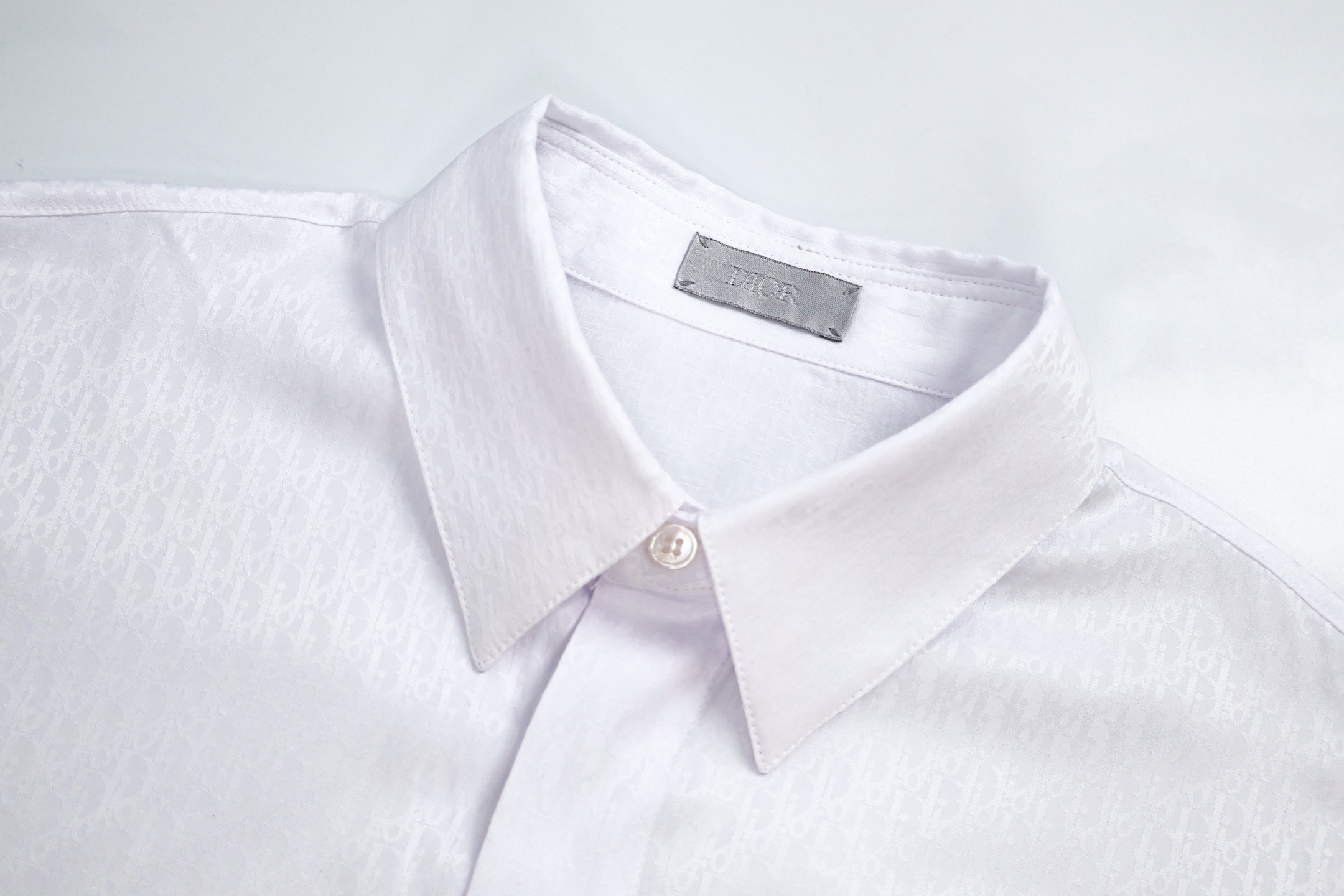 DIOR 迪奥 满印提花衬衫 长袖 白色 黑色 B0 013C501A4743-C080