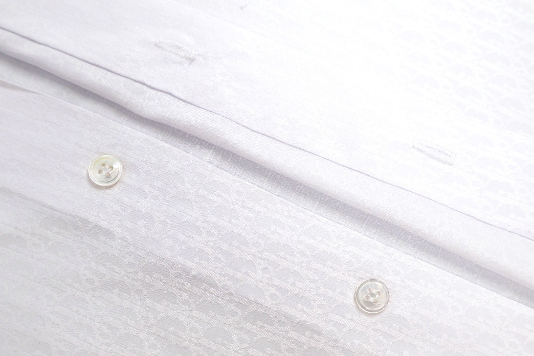 DIOR 迪奥 满印提花衬衫 长袖 白色 黑色 B0 013C501A4743-C080