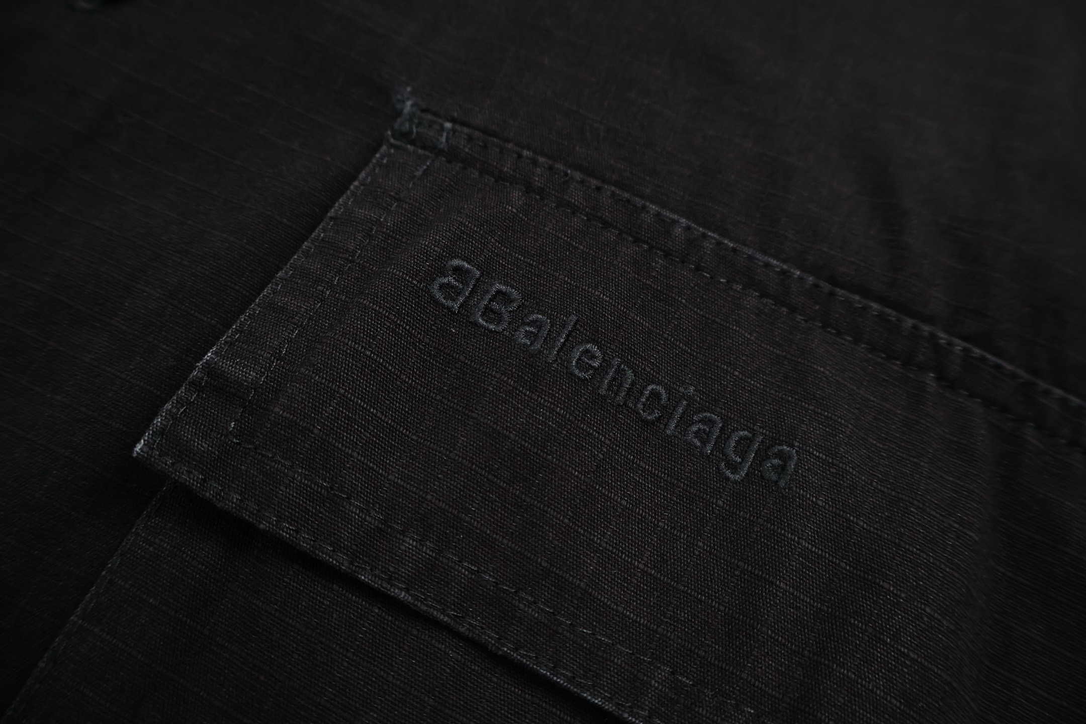 Balenciaga 巴黎世家 多口袋工装衬衫夹克 外套 长袖 秋冬 黑色 B0 