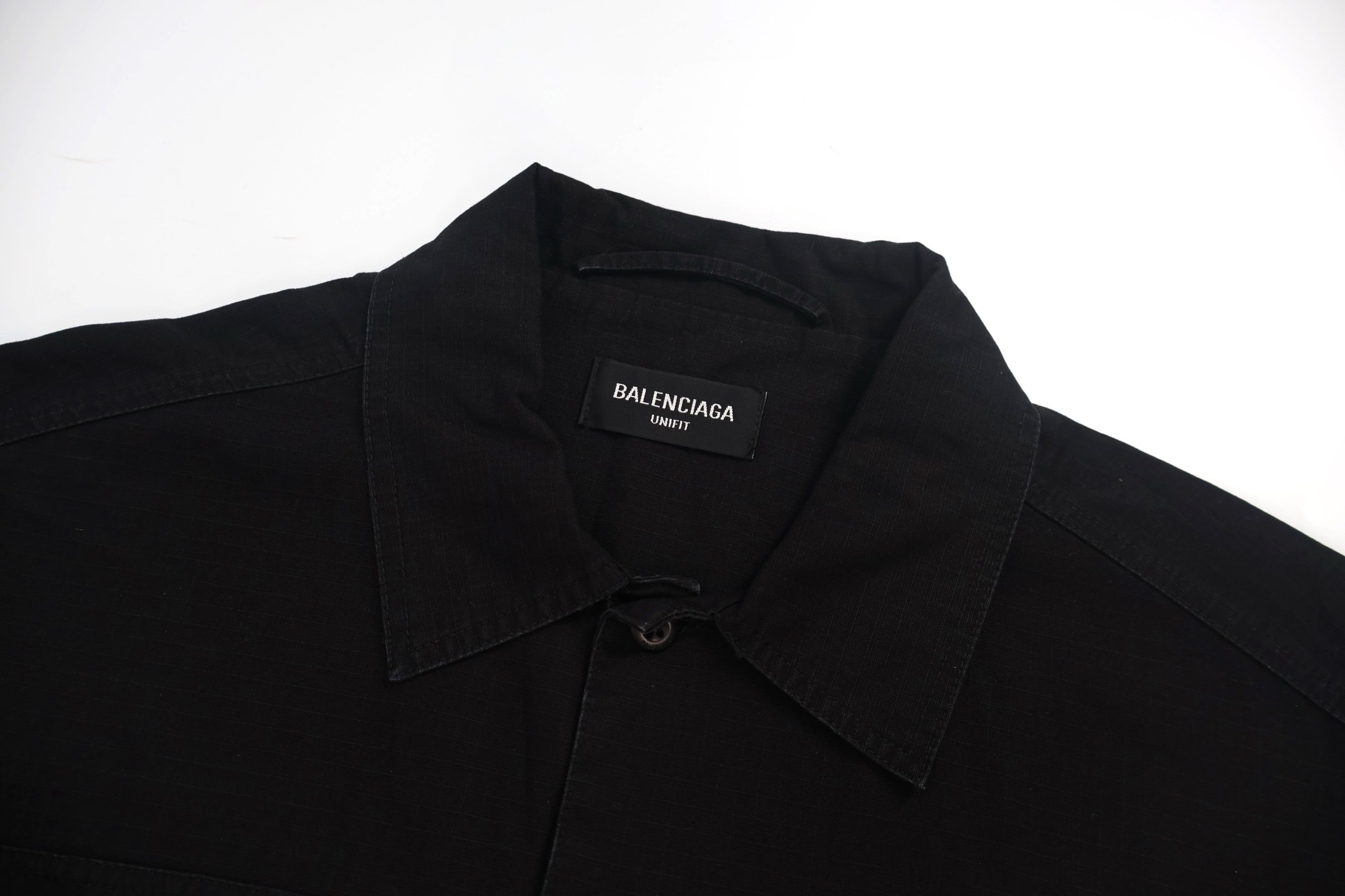 Balenciaga 巴黎世家 多口袋工装衬衫夹克 外套 长袖 秋冬 黑色 B0 