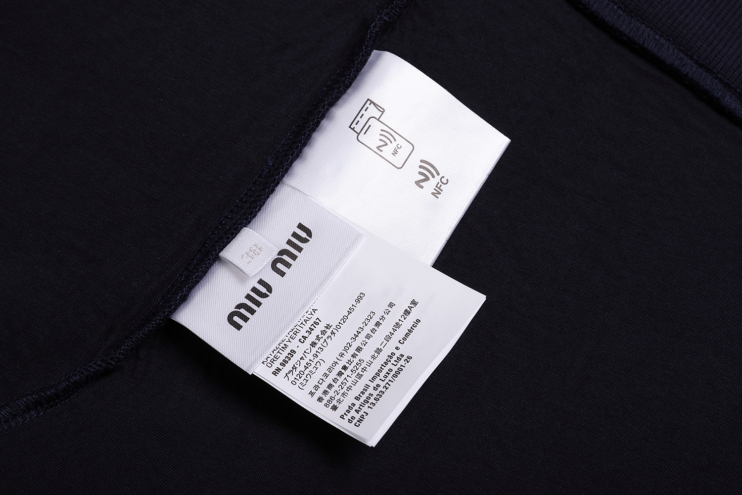 MIU MIU 缪缪 太空棉ogo徽标拉链连帽卫衣 夹克 外套 长袖 蓝色 灰色 C0 ML1064-15EG-F0008-S-OOO