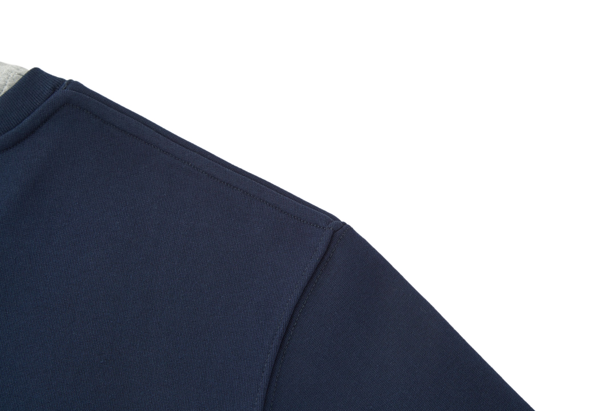 LOEWE 罗意威 假两件V领卫衣 外套 长袖 藏蓝色 灰色 B0 H526Y24X68-5190