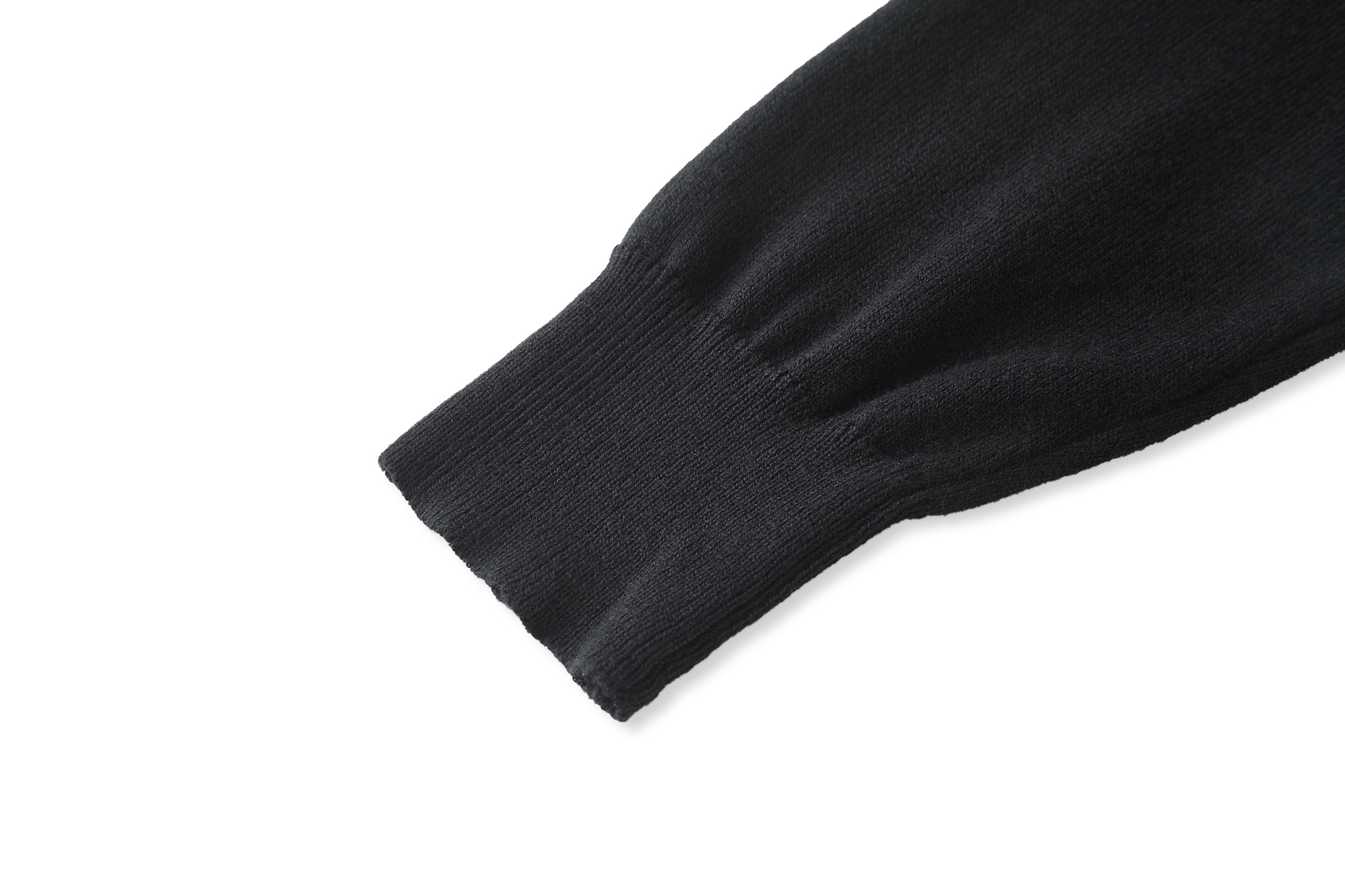 PRADA 普拉达 logo小刺绣徽标羊毛针织打底衫 毛衣 长袖 外套 黑色 A5 UMF146SOOO18DYF0002