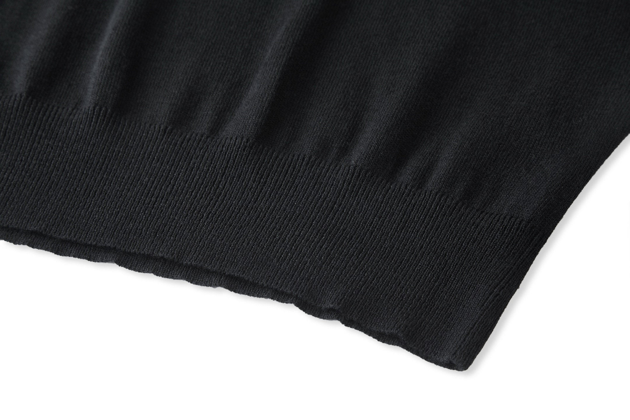 PRADA 普拉达 logo小刺绣徽标羊毛针织打底衫 毛衣 长袖 外套 黑色 A5 UMF146SOOO18DYF0002