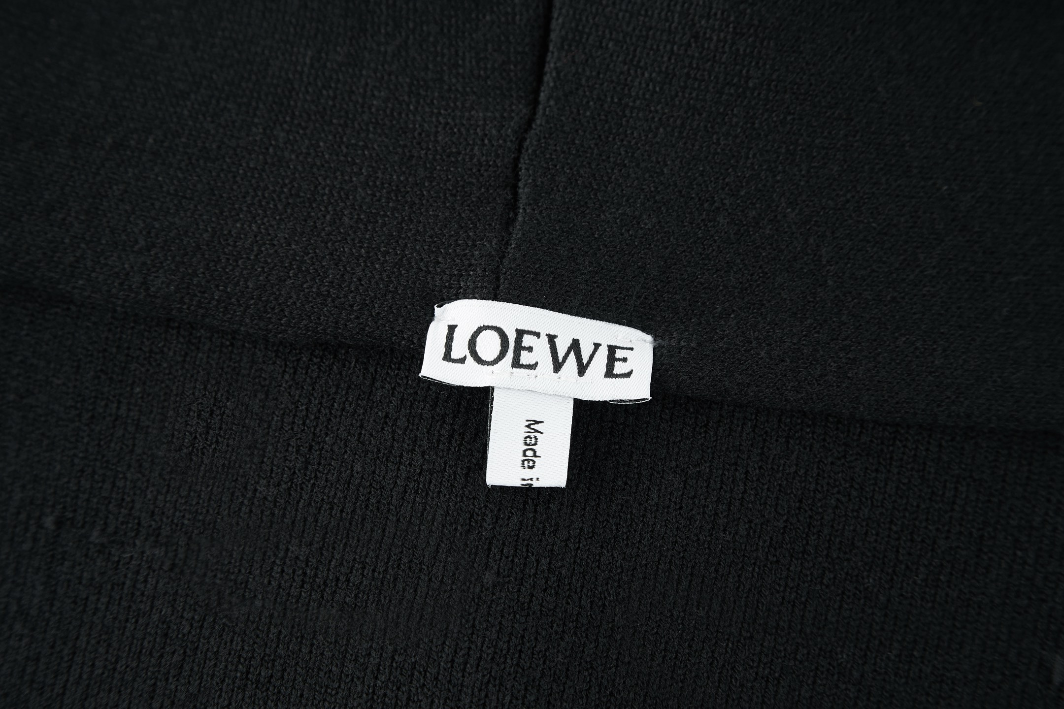 LOEWE 罗意威 针织拉链连帽卫衣 外套 长袖 灰色 黑色 B0 H526Y16K84-1440