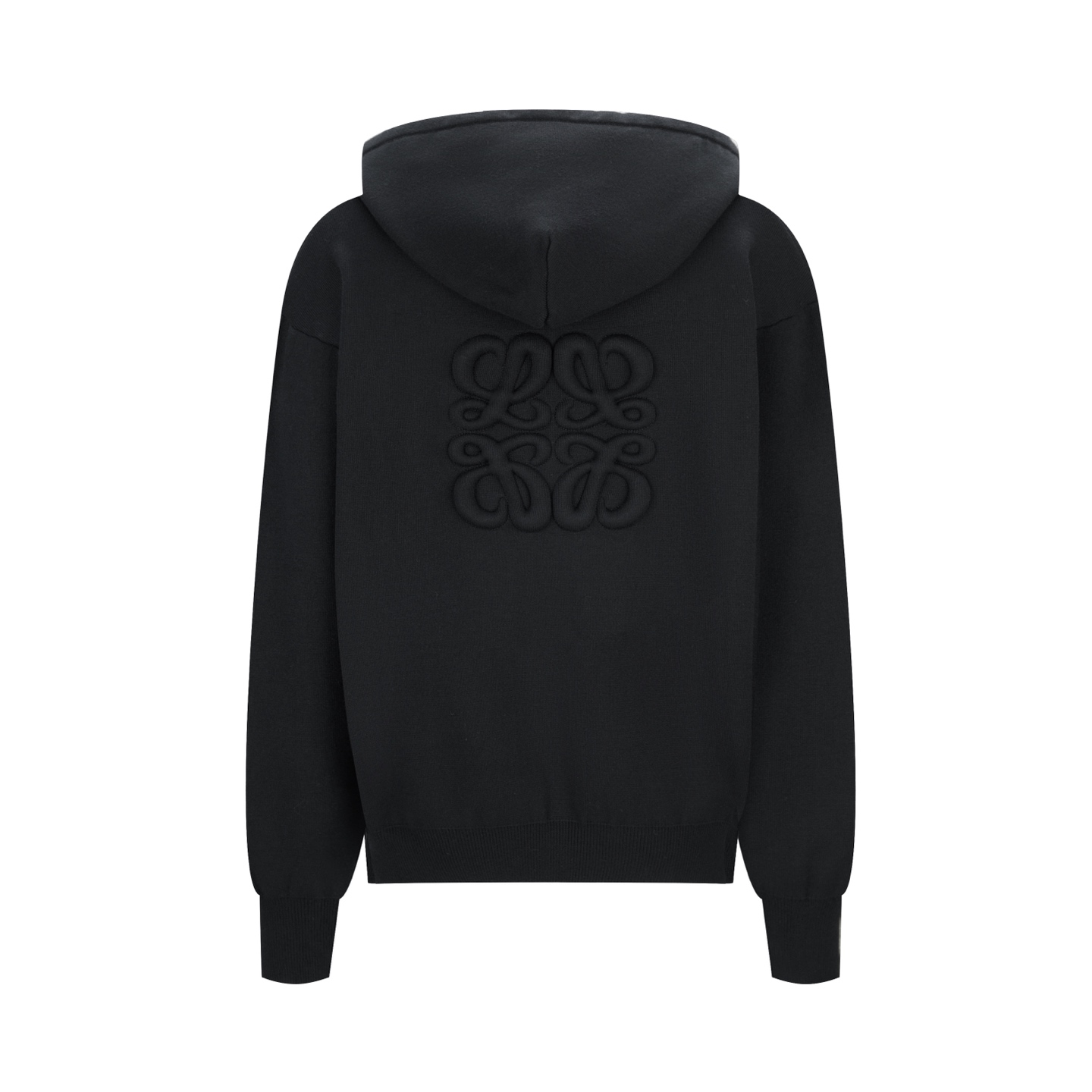 LOEWE 罗意威 针织拉链连帽卫衣 外套 长袖 灰色 黑色 B0 H526Y16K84-1440