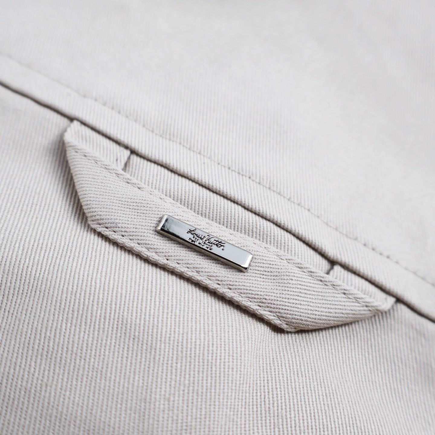 LOUIS VUITTON 路易威登 拼接植绒衬衫外套 夹克 杏色 B0 1AFBVQ