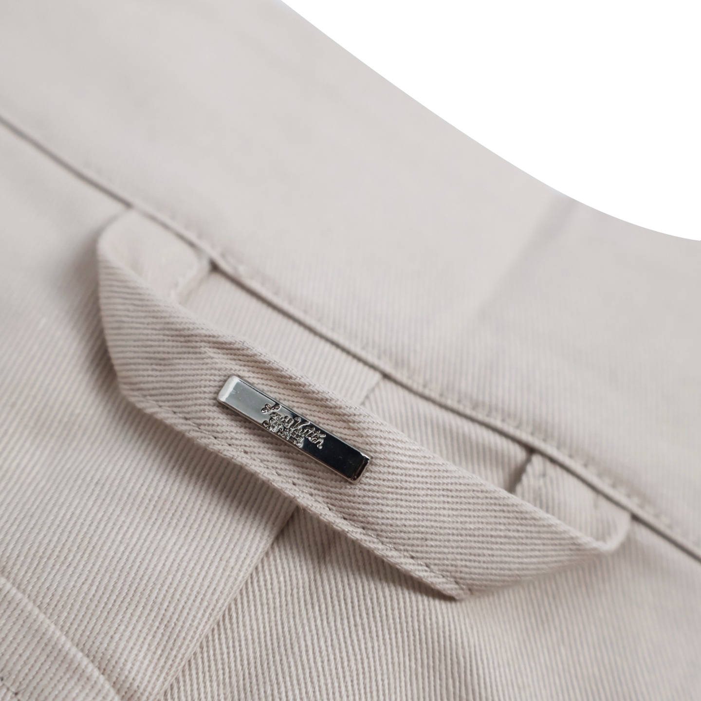 LOUIS VUITTON 路易威登 植绒老花工装裤 裤子 长裤 杏色 B0 1AFBVZ