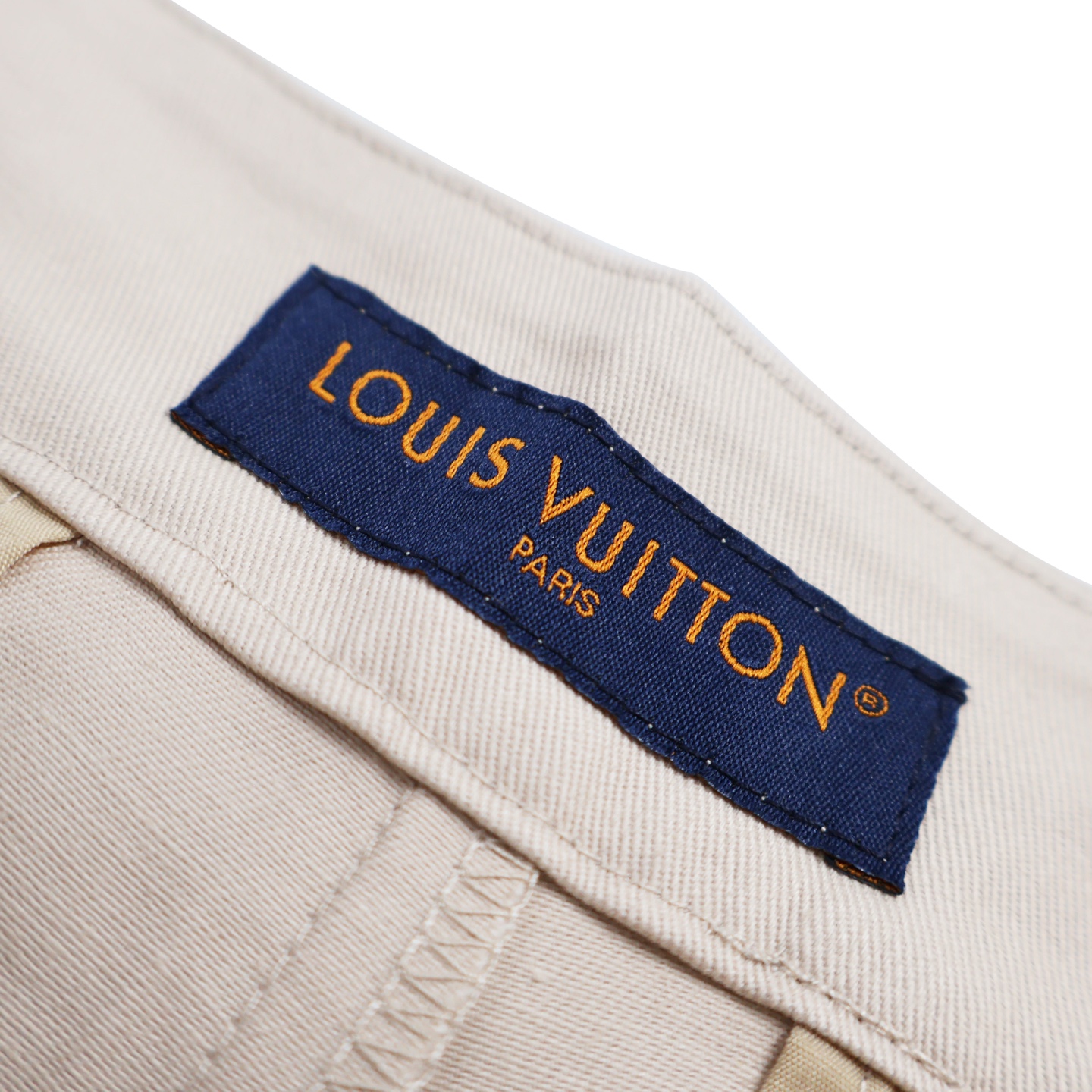 LOUIS VUITTON 路易威登 植绒老花工装裤 裤子 长裤 杏色 B0 1AFBVZ