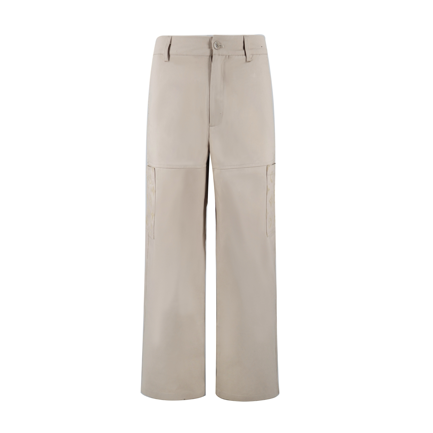 LOUIS VUITTON 路易威登 植绒老花工装裤 裤子 长裤 杏色 B0 1AFBVZ