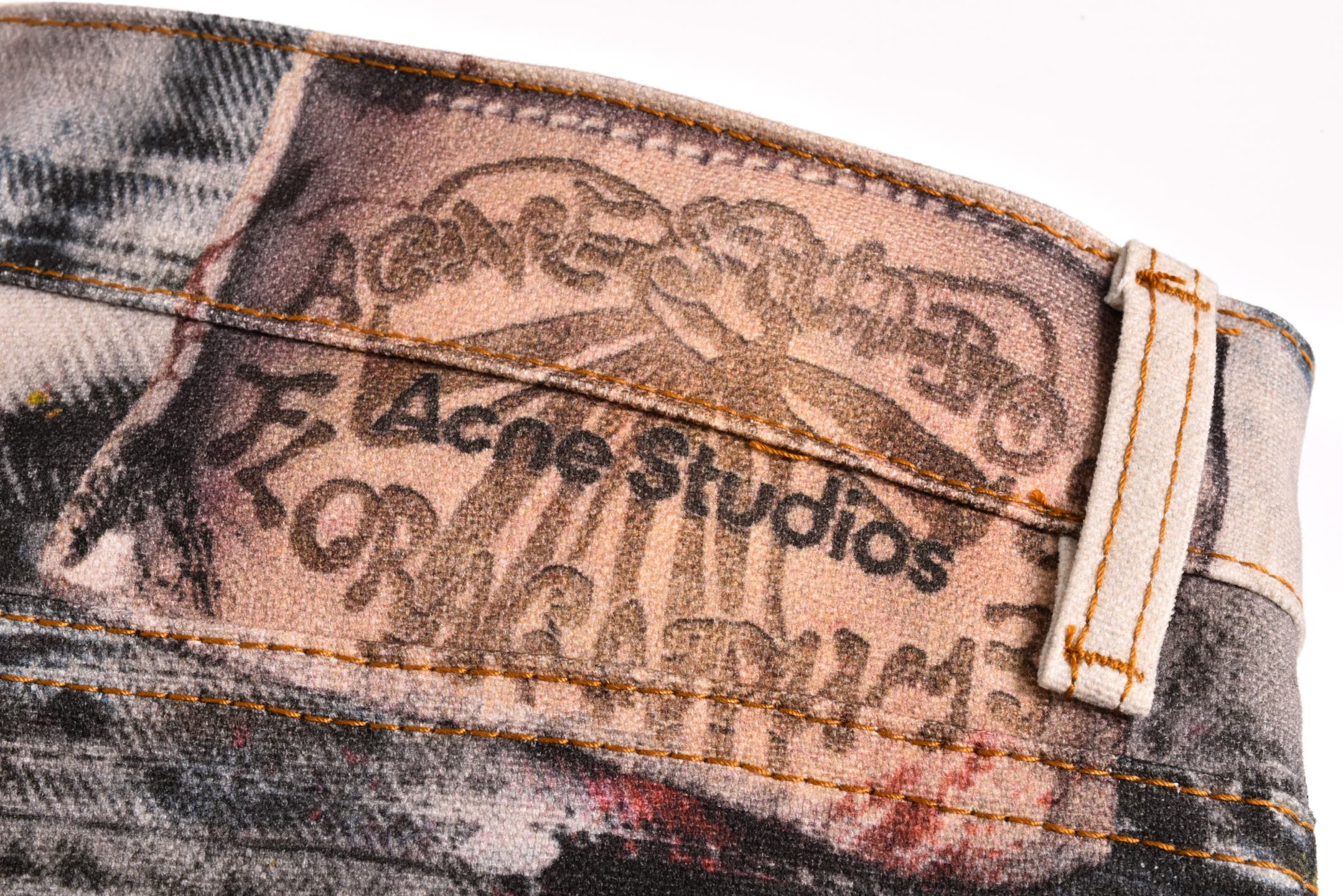 Acne Studios 泼墨做旧牛仔裤 长裤 裤子 B0 CK0133-AOL