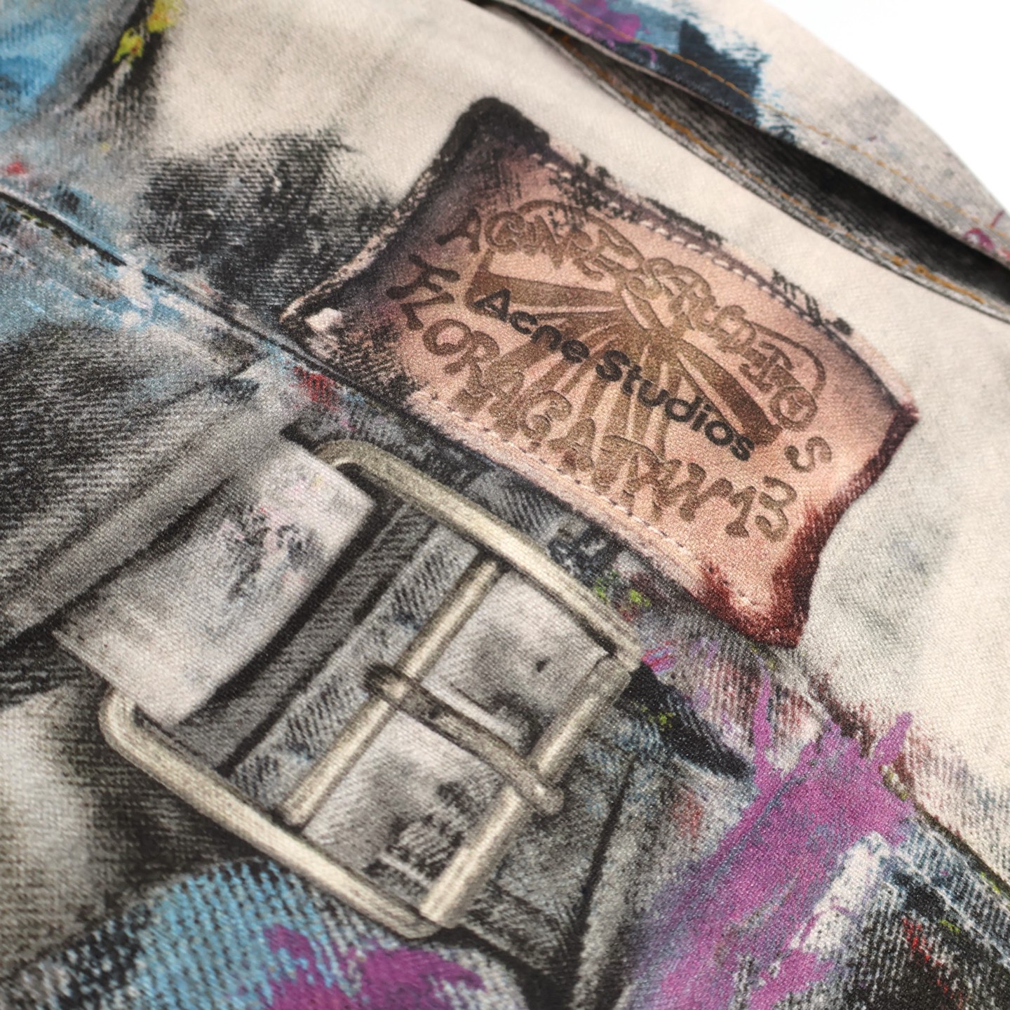 Acne Studios 泼墨做旧牛仔外套 夹克 长袖 C0 B90859-AOL