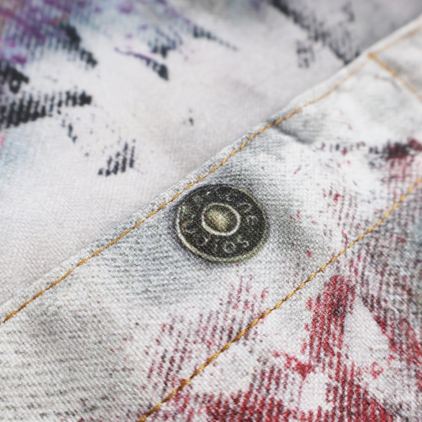 Acne Studios 泼墨做旧牛仔外套 夹克 长袖 C0 B90859-AOL