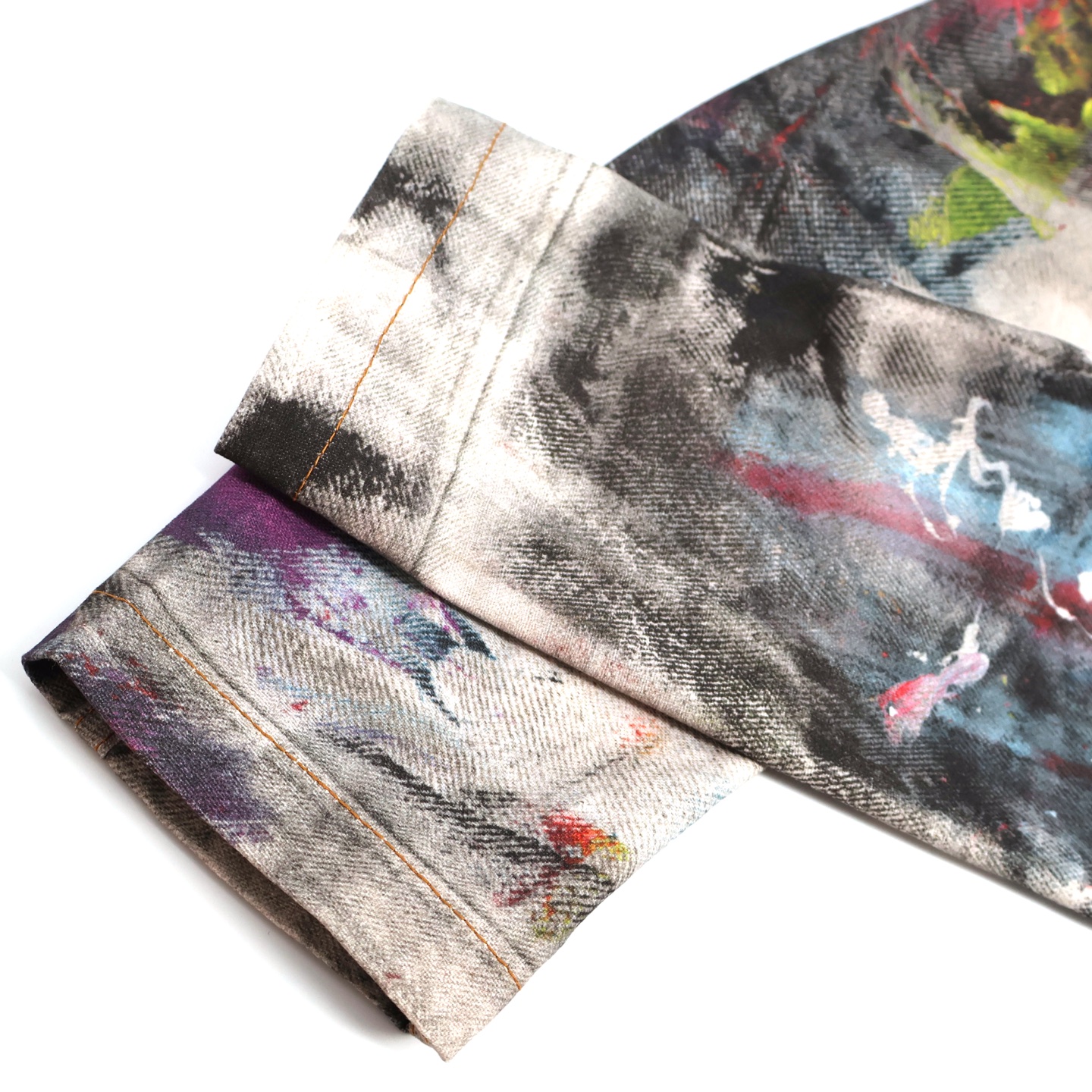 Acne Studios 泼墨做旧牛仔外套 夹克 长袖 C0 B90859-AOL