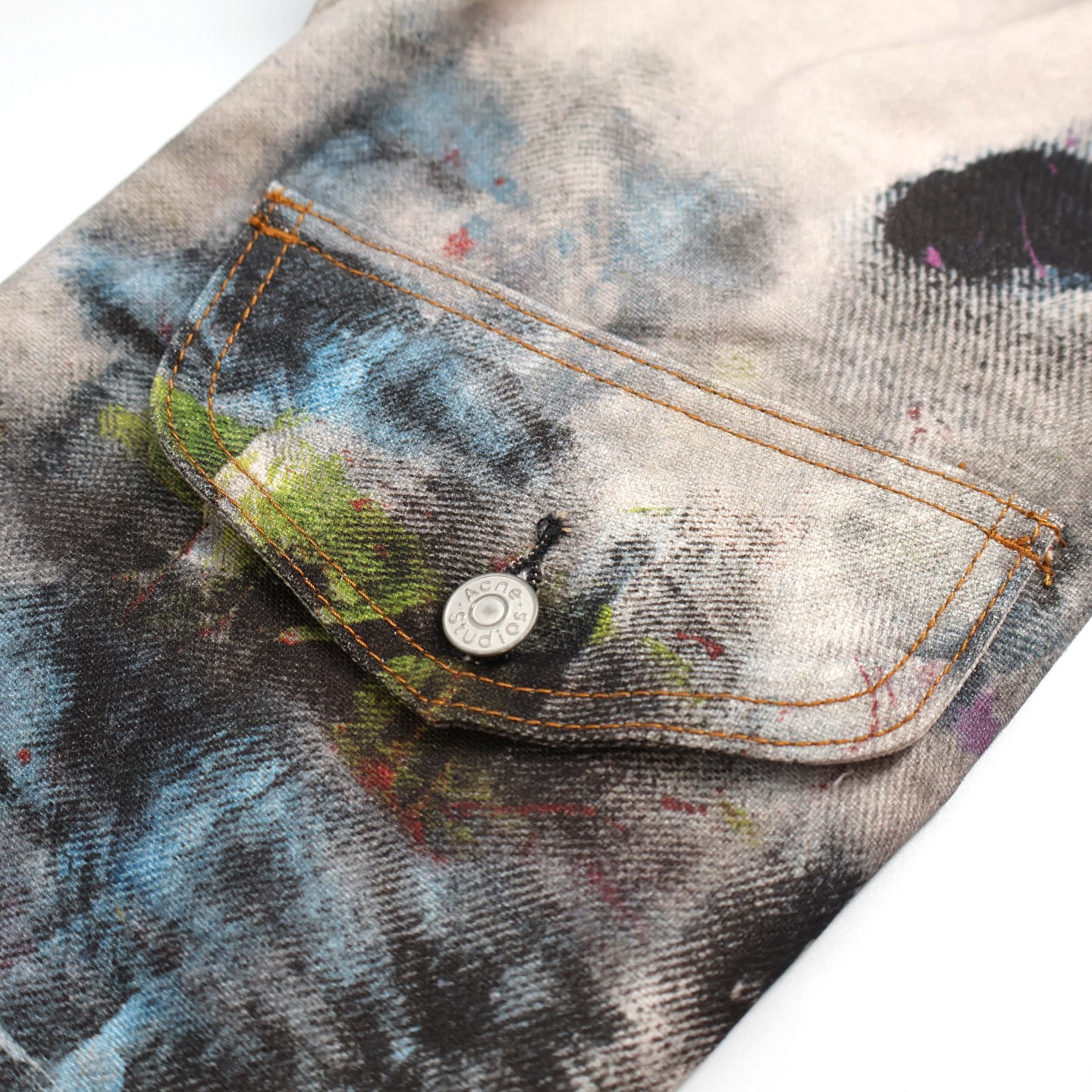 Acne Studios 泼墨做旧牛仔外套 夹克 长袖 C0 B90859-AOL