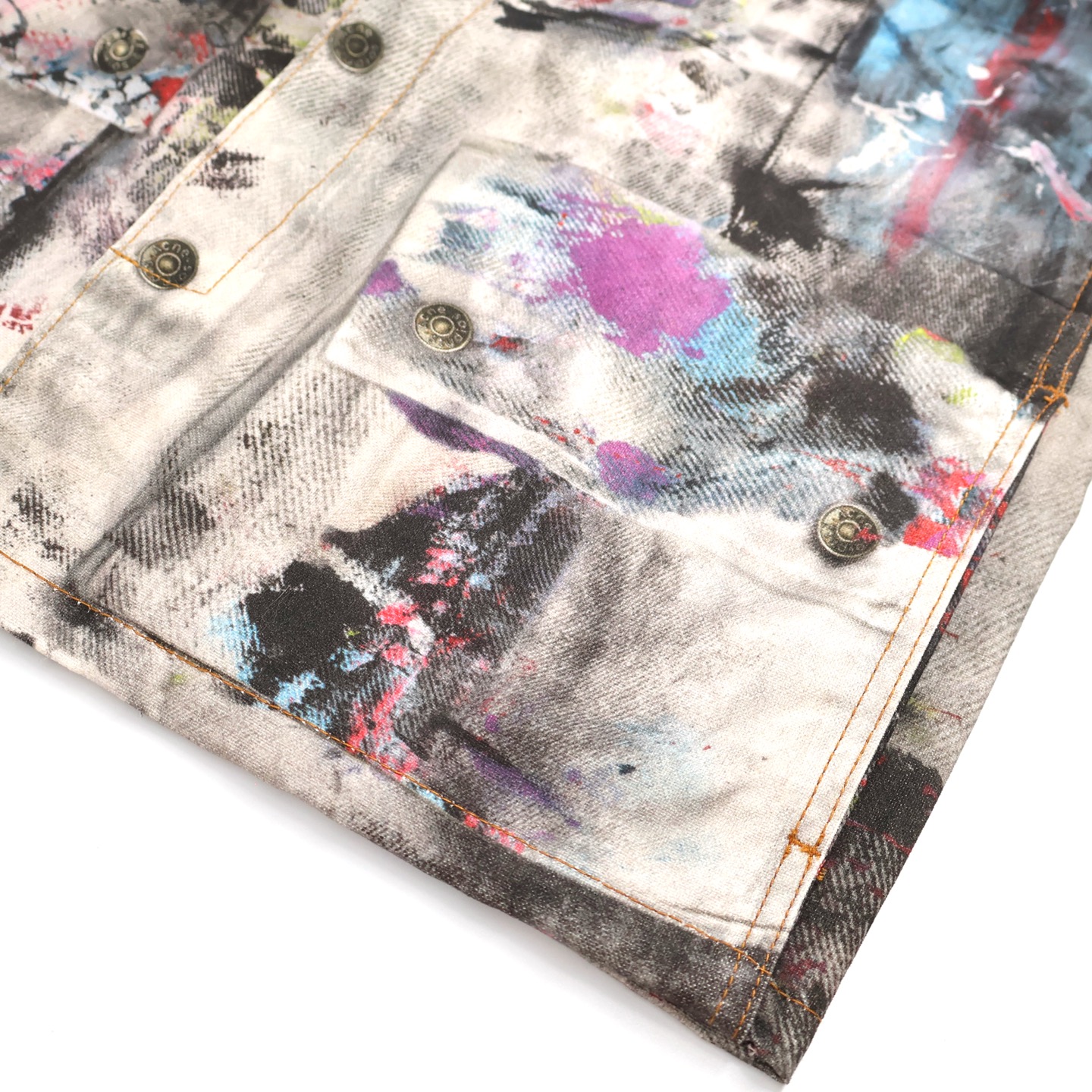 Acne Studios 泼墨做旧牛仔外套 夹克 长袖 C0 B90859-AOL