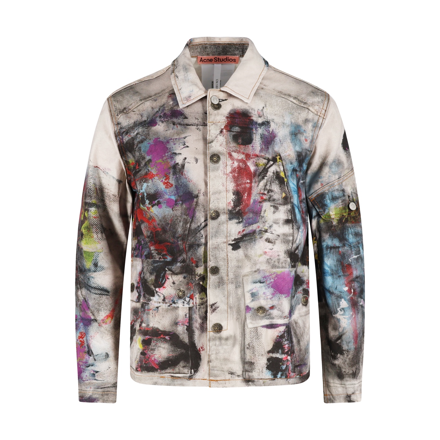 Acne Studios 泼墨做旧牛仔外套 夹克 长袖 C0 B90859-AOL