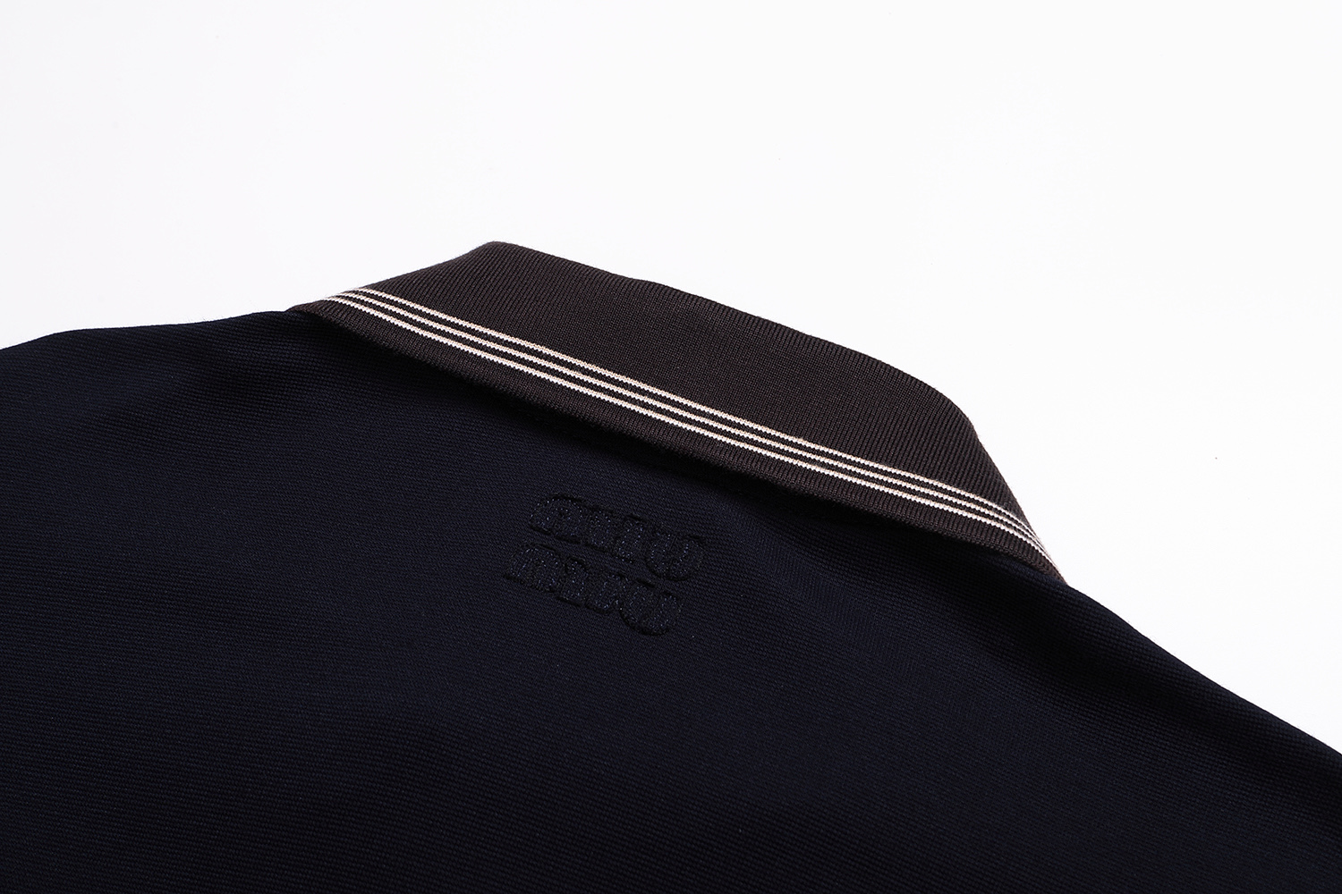 MIU MIU 缪缪 撞色侧拉链卫衣 外套 长袖 灰色 棕色 B0 MJLA01-18FX-F0P8O-S-OOO