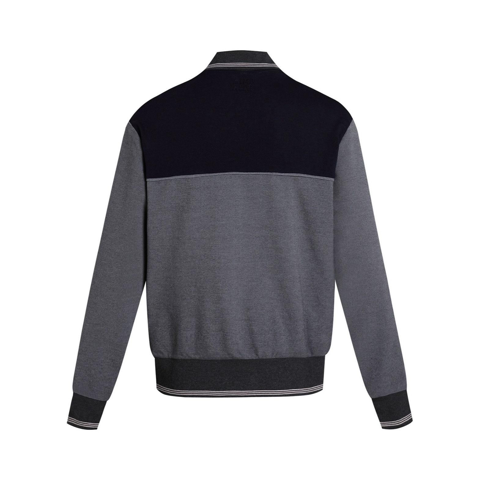 MIU MIU 缪缪 撞色侧拉链卫衣 外套 长袖 灰色 棕色 B0 MJLA01-18FX-F0P8O-S-OOO