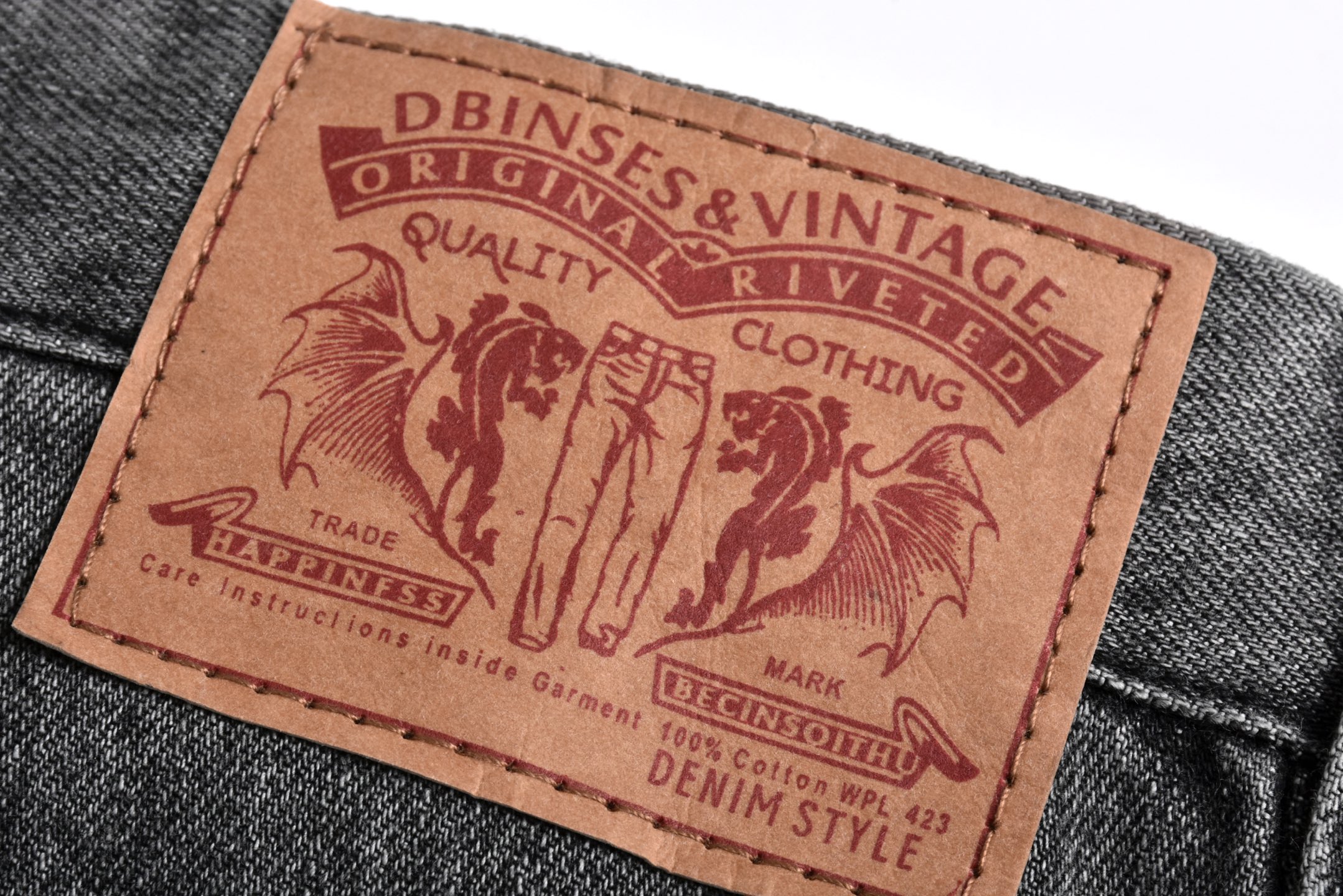 Chrome Hearts 克罗心 火焰十字架贴皮牛仔裤 裤子 长裤 蓝色 黑灰色 C0