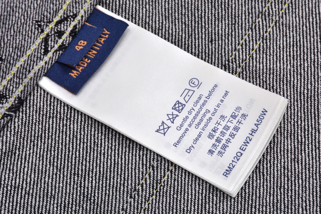 LOUIS VUITTON 路易威登 Nigo联名款 老花拼接牛仔外套 夹克 黑色 C0 1A9K64