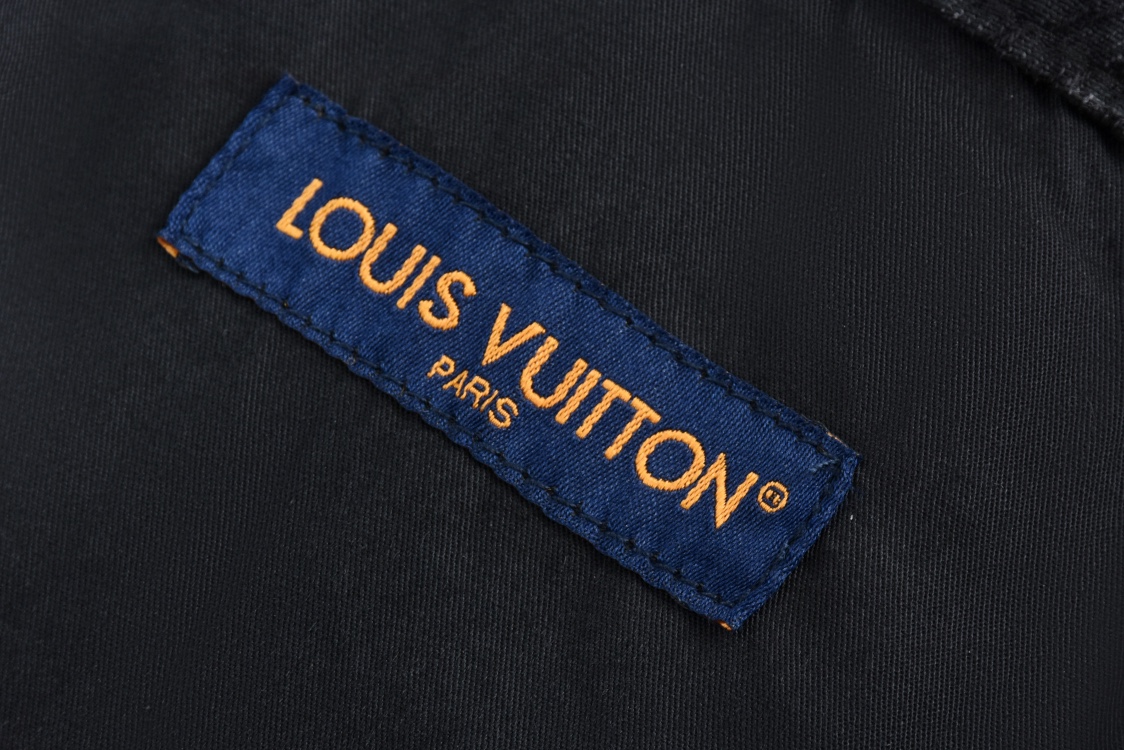 LOUIS VUITTON 路易威登 渐变老花直筒牛仔裤 裤子 长裤 黑色 1AFY50