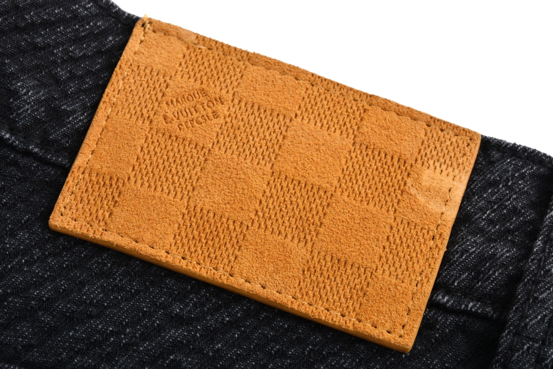 LOUIS VUITTON 路易威登 渐变老花直筒牛仔裤 裤子 长裤 黑色 1AFY50