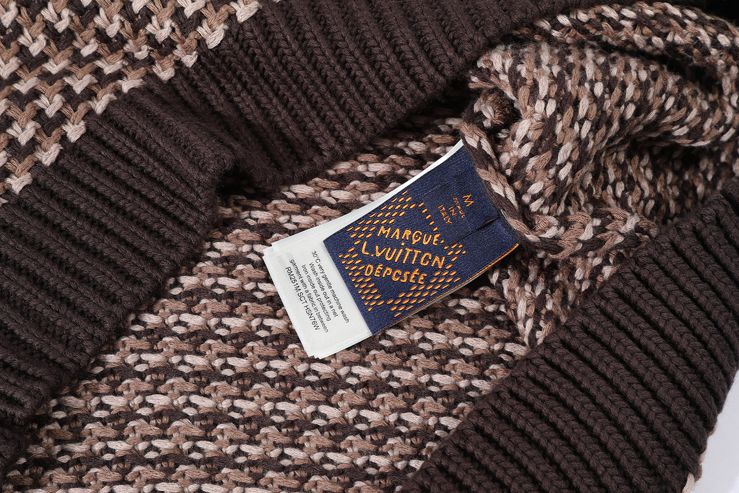 LOUIS VUITTON 路易威登 小标提花棉质马甲 背心 外套 棕色 B0 1AHC35