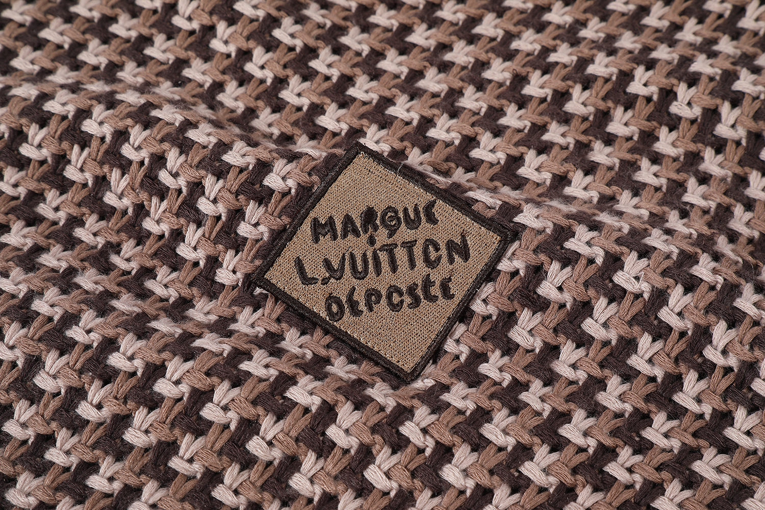 LOUIS VUITTON 路易威登 小标提花棉质马甲 背心 外套 棕色 B0 1AHC35