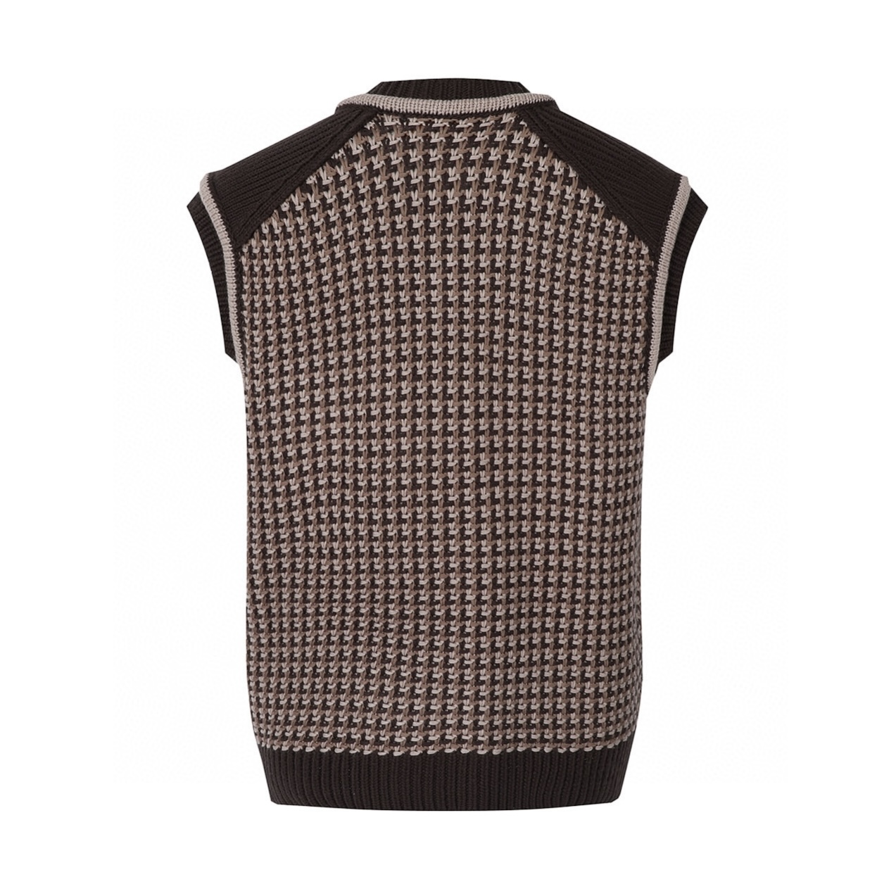 LOUIS VUITTON 路易威登 小标提花棉质马甲 背心 外套 棕色 B0 1AHC35