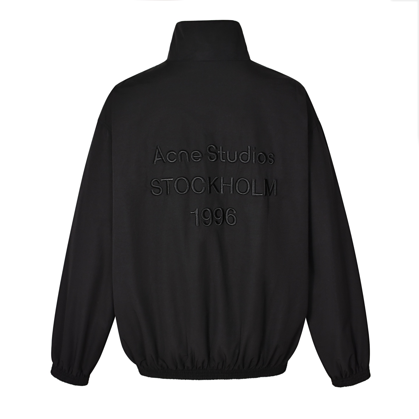Acne Studios 1996刺绣拉链立领风衣夹克 外套 长袖 黑色 C0 B90800-900