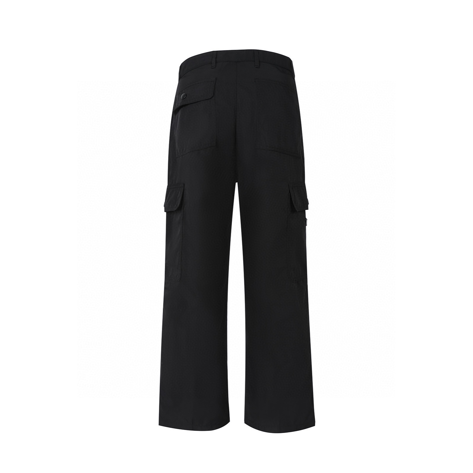 PRADA 普拉达 金属徽标工装裤 休闲裤 裤子 长裤 黑色 B0