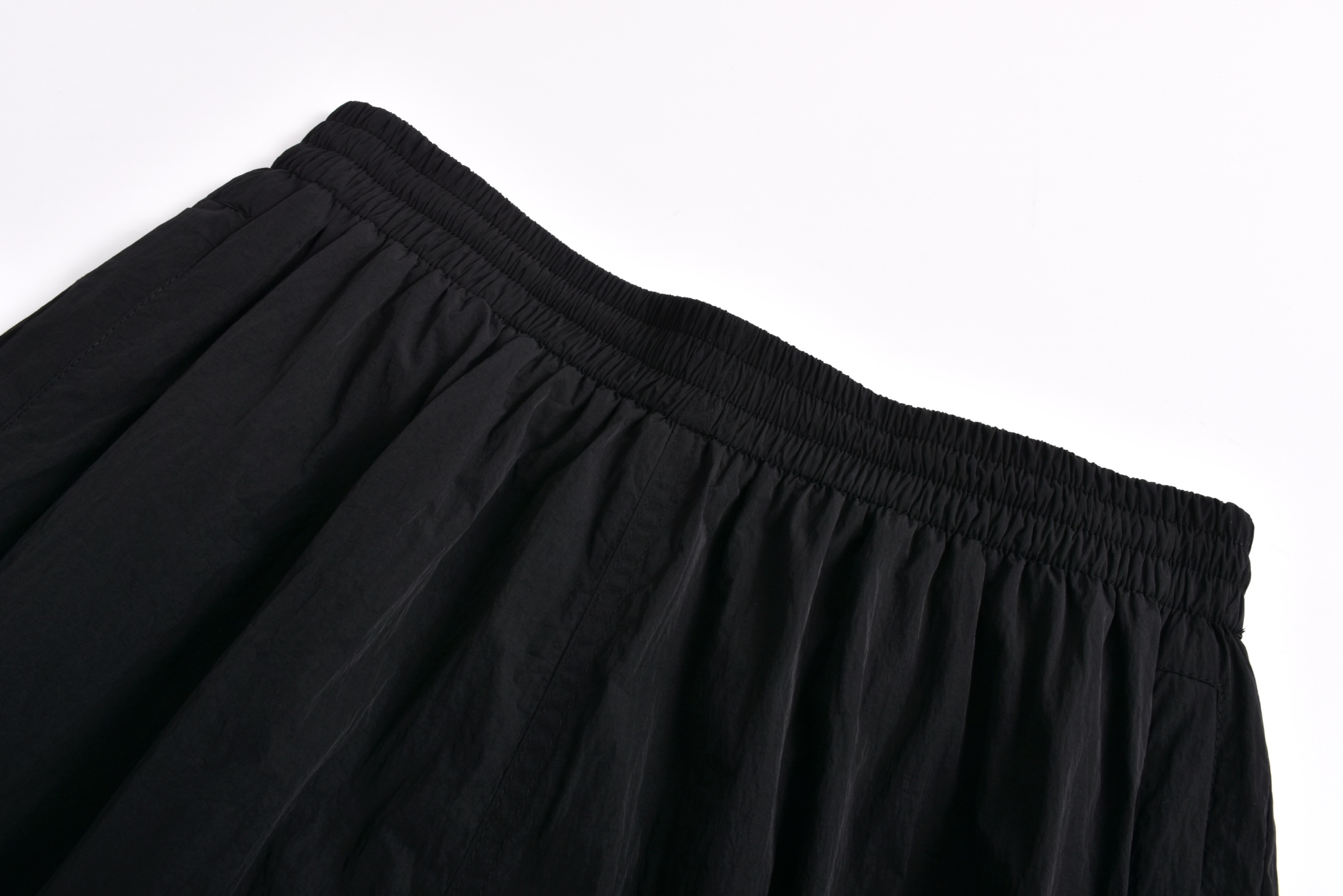 Balenciaga 巴黎世家 大Logo刺绣松紧腰运动裤 长裤 裤子 休闲裤 A5 黑色  