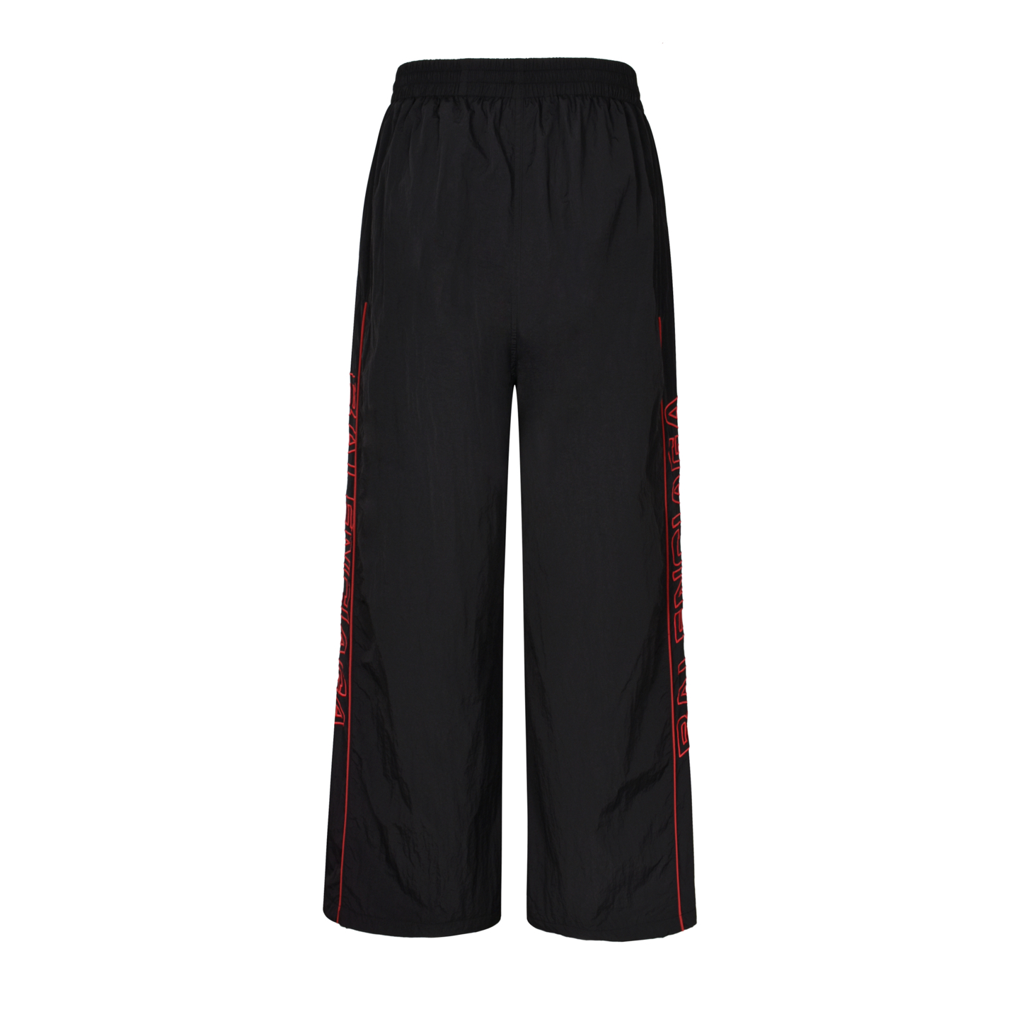 Balenciaga 巴黎世家 大Logo刺绣松紧腰运动裤 长裤 裤子 休闲裤 A5 黑色  