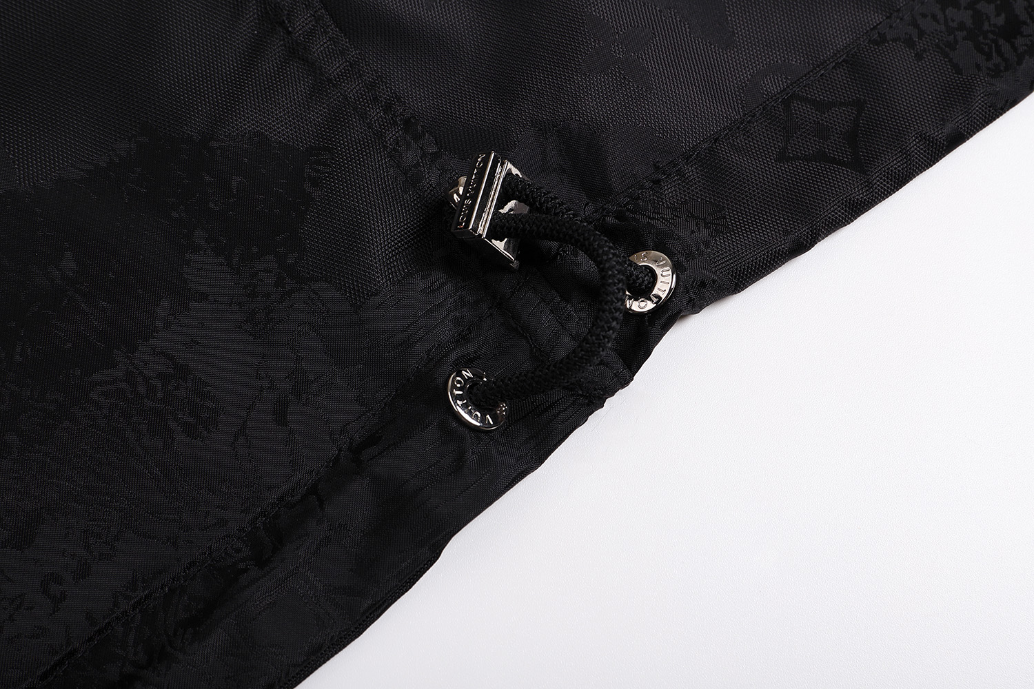 LOUIS VUITTON 路易威登 公园暗纹提花防风 外套 夹克 长袖 黑色 C0 1AGIPF