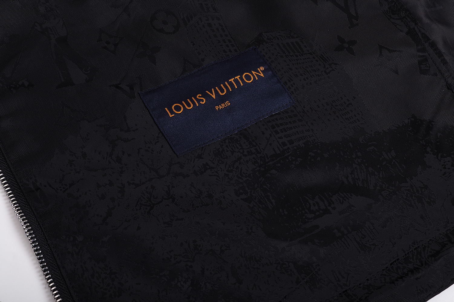 LOUIS VUITTON 路易威登 公园暗纹提花防风 外套 夹克 长袖 黑色 C0 1AGIPF
