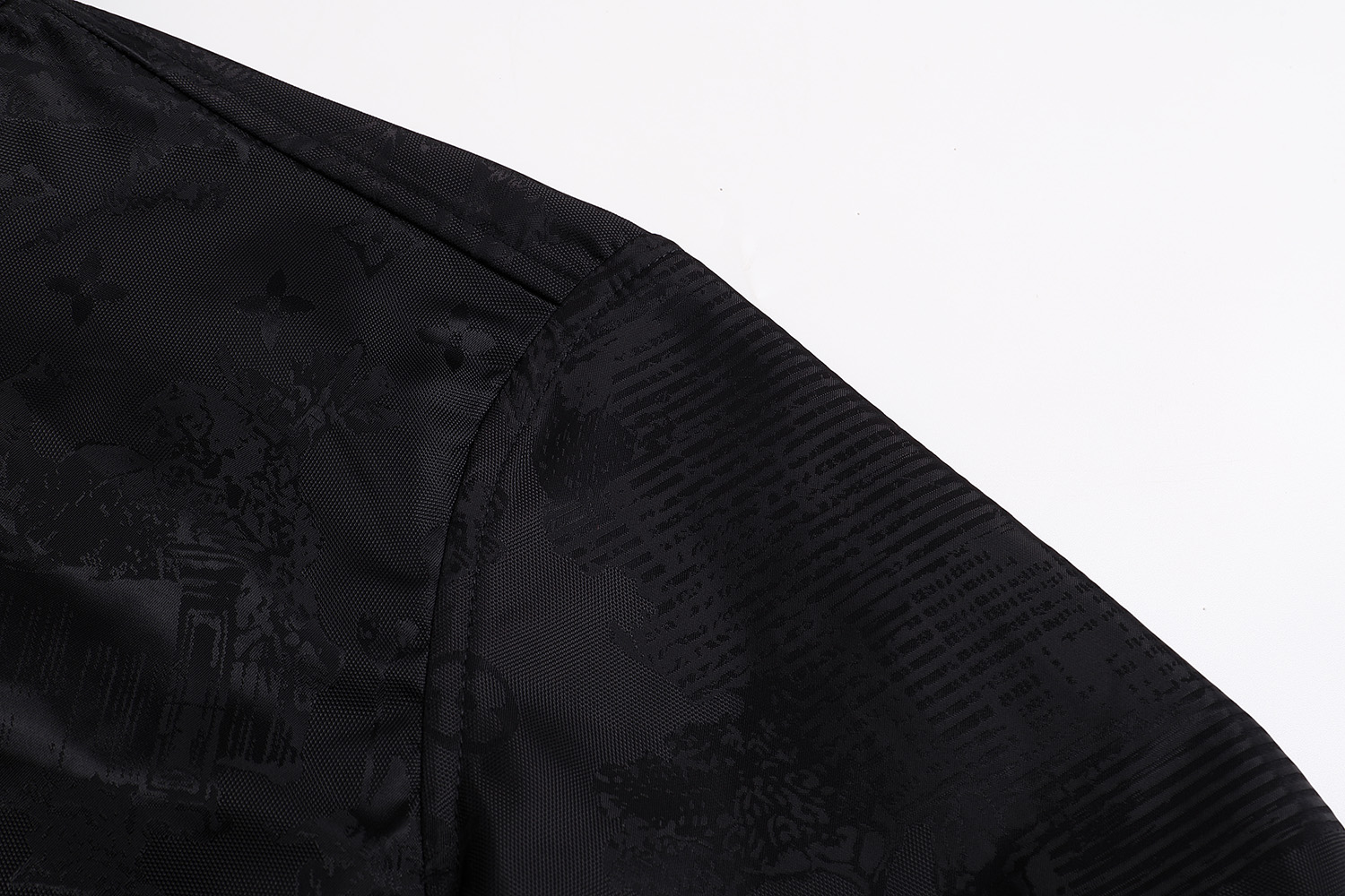 LOUIS VUITTON 路易威登 公园暗纹提花防风 外套 夹克 长袖 黑色 C0 1AGIPF