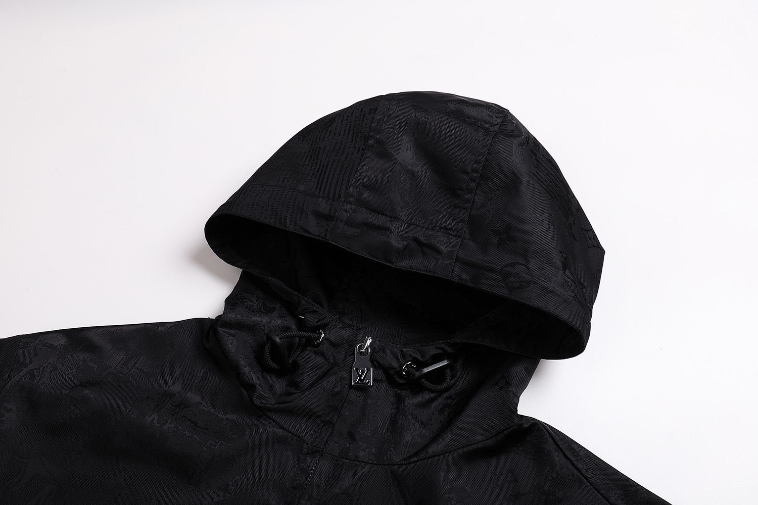 LOUIS VUITTON 路易威登 公园暗纹提花防风 外套 夹克 长袖 黑色 C0 1AGIPF
