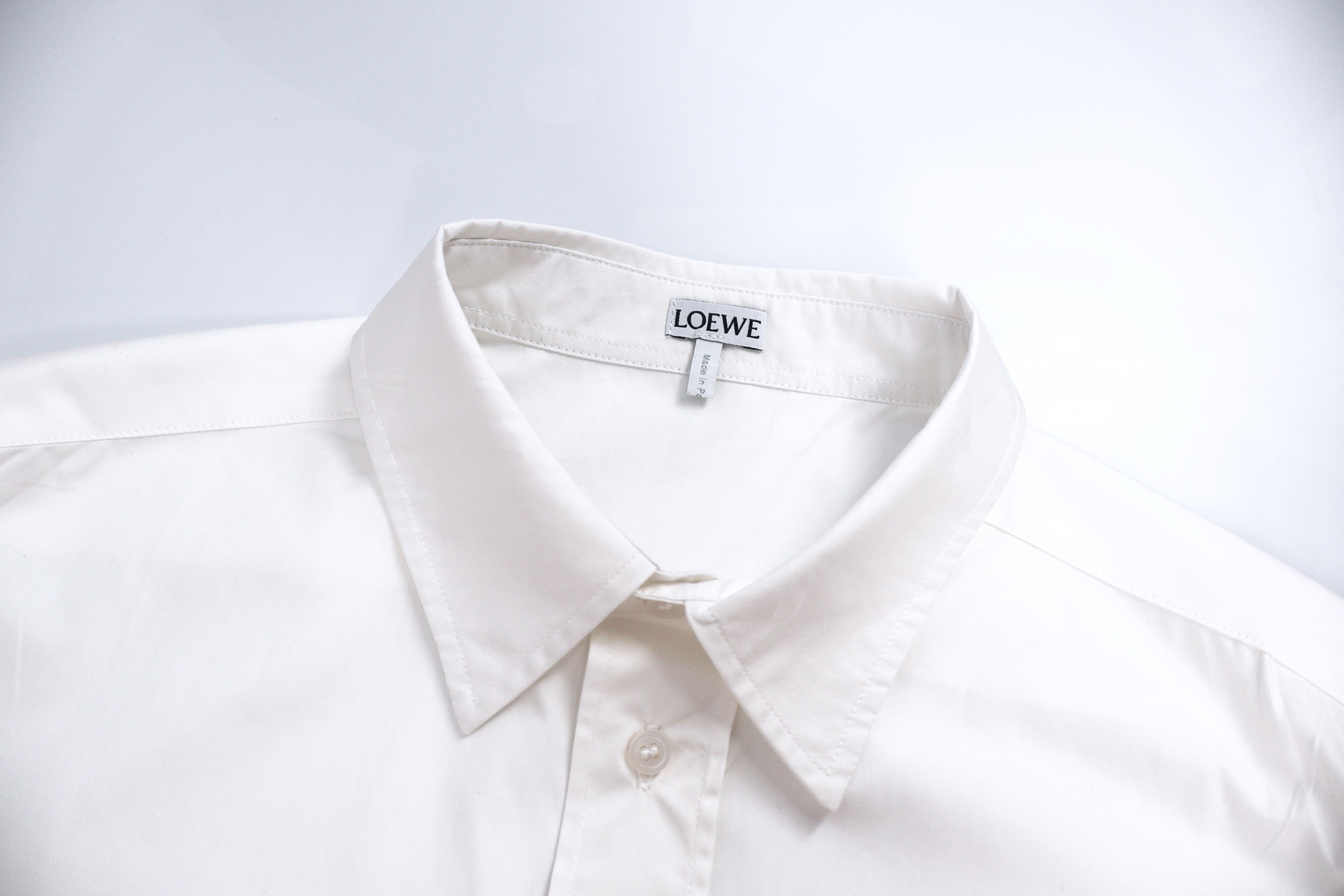 Loewe 罗意威 口袋刺绣logo 衬衫 外套 长袖 白色 A5 H526Y05WDX-2100