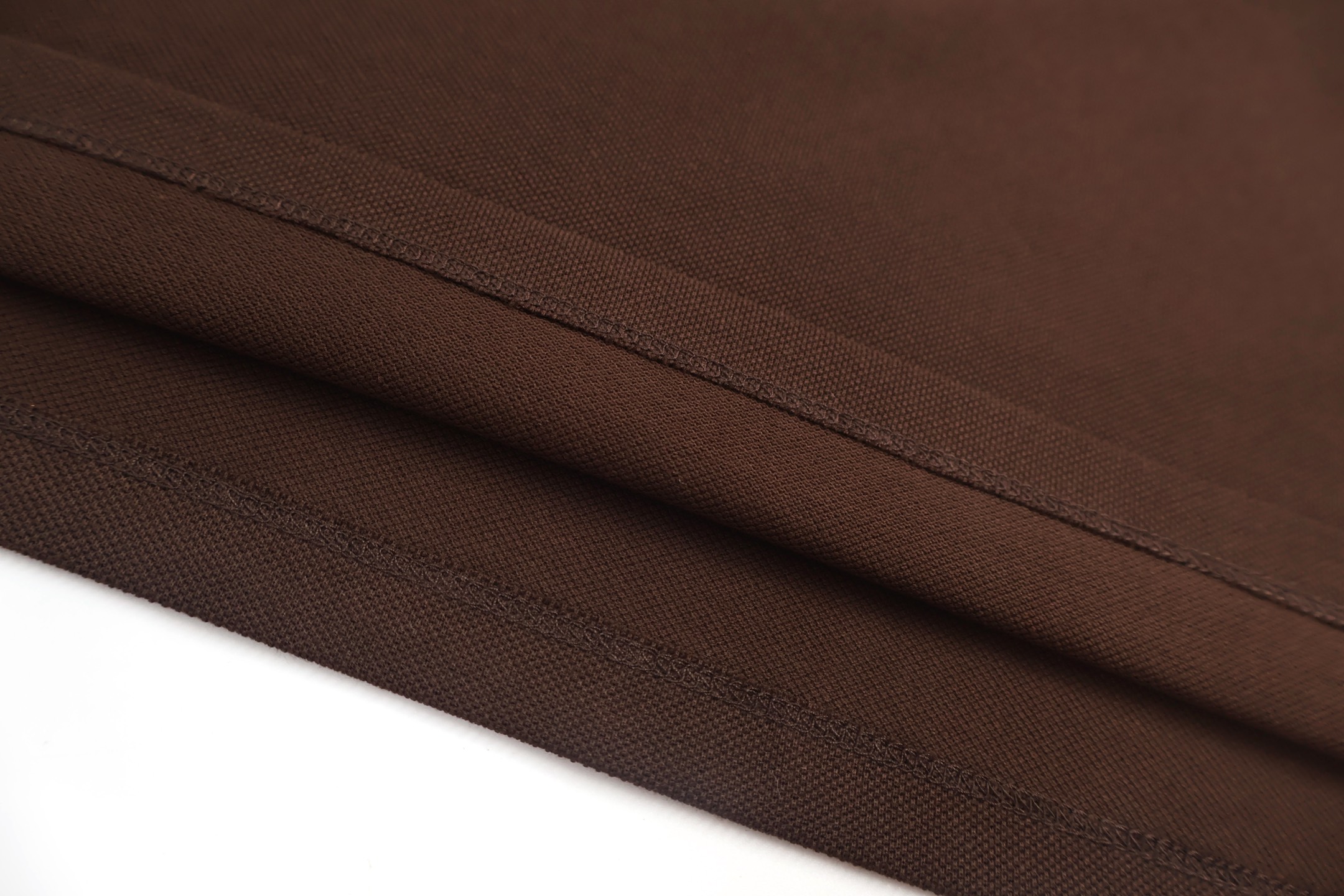 MIU MIU 缪缪 棕条纹假两件Polo衫 T恤 长袖 棕色 A5 MJL076-17OR-F0RQM-S-OOO