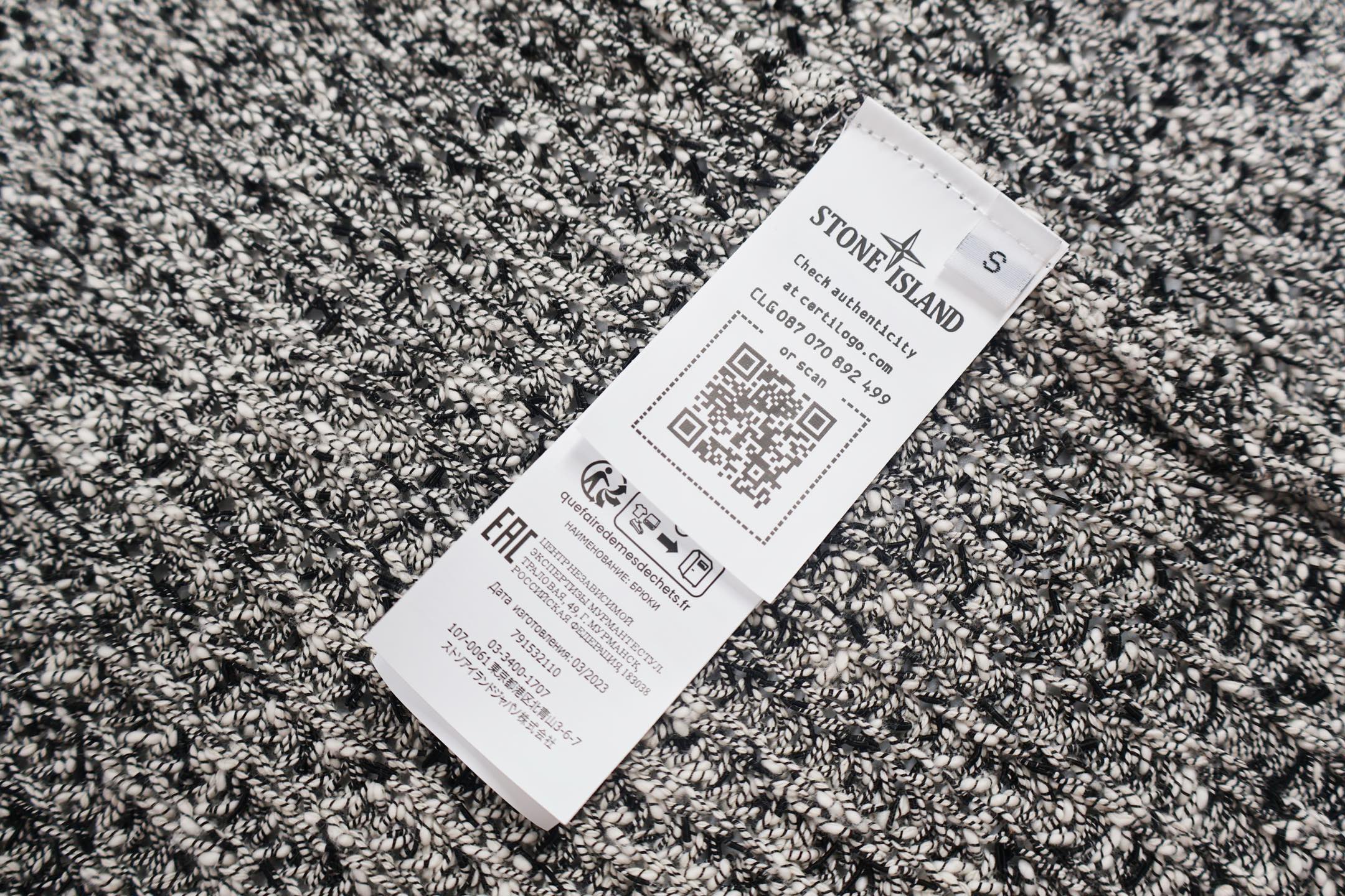 STONE ISLAND 石头岛 珊瑚花色拉链立领毛衣 长袖 外套 灰色 C0 8015530D1-V0001